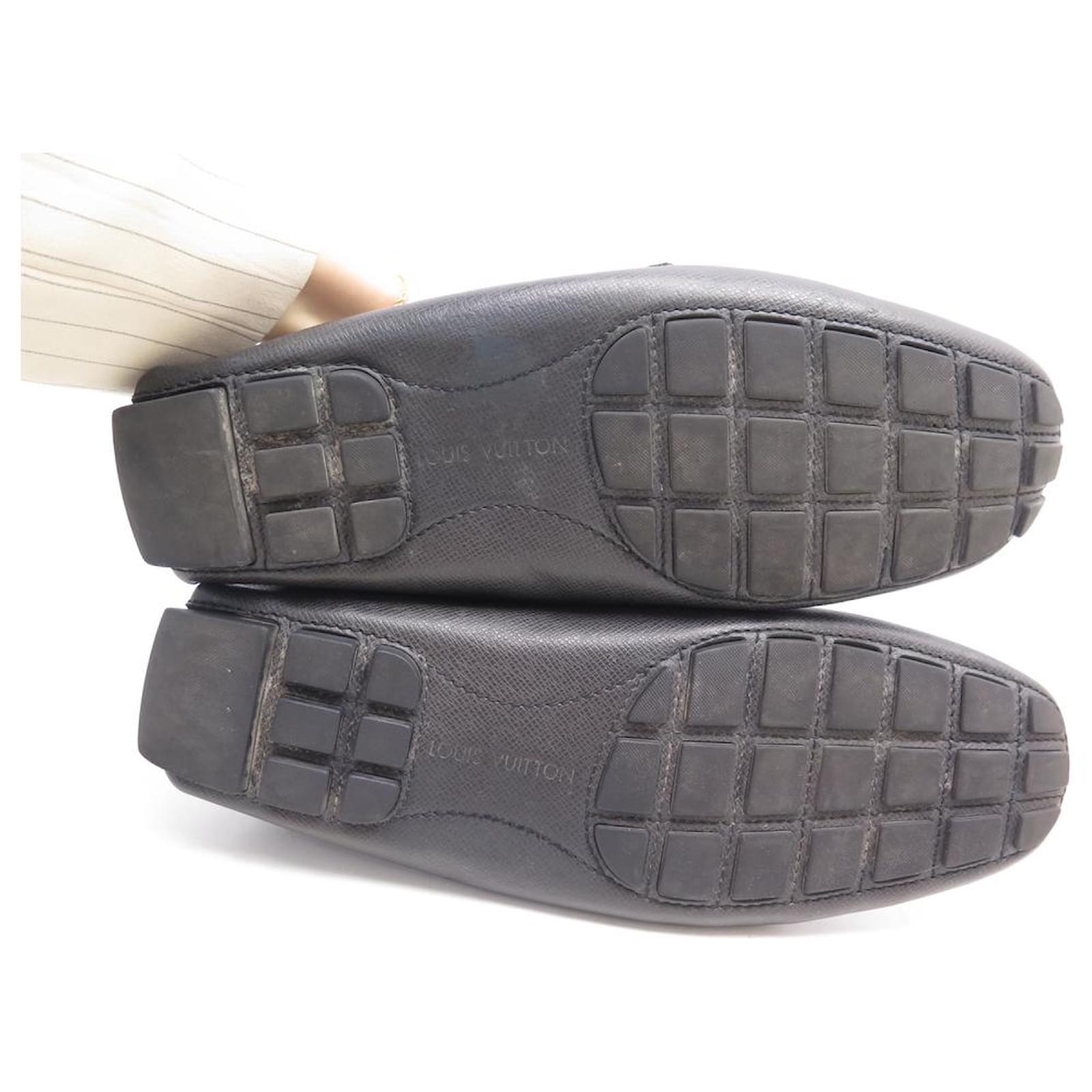 Louis Vuitton Black Epi Leather Major Loafers Size 47 Louis Vuitton
