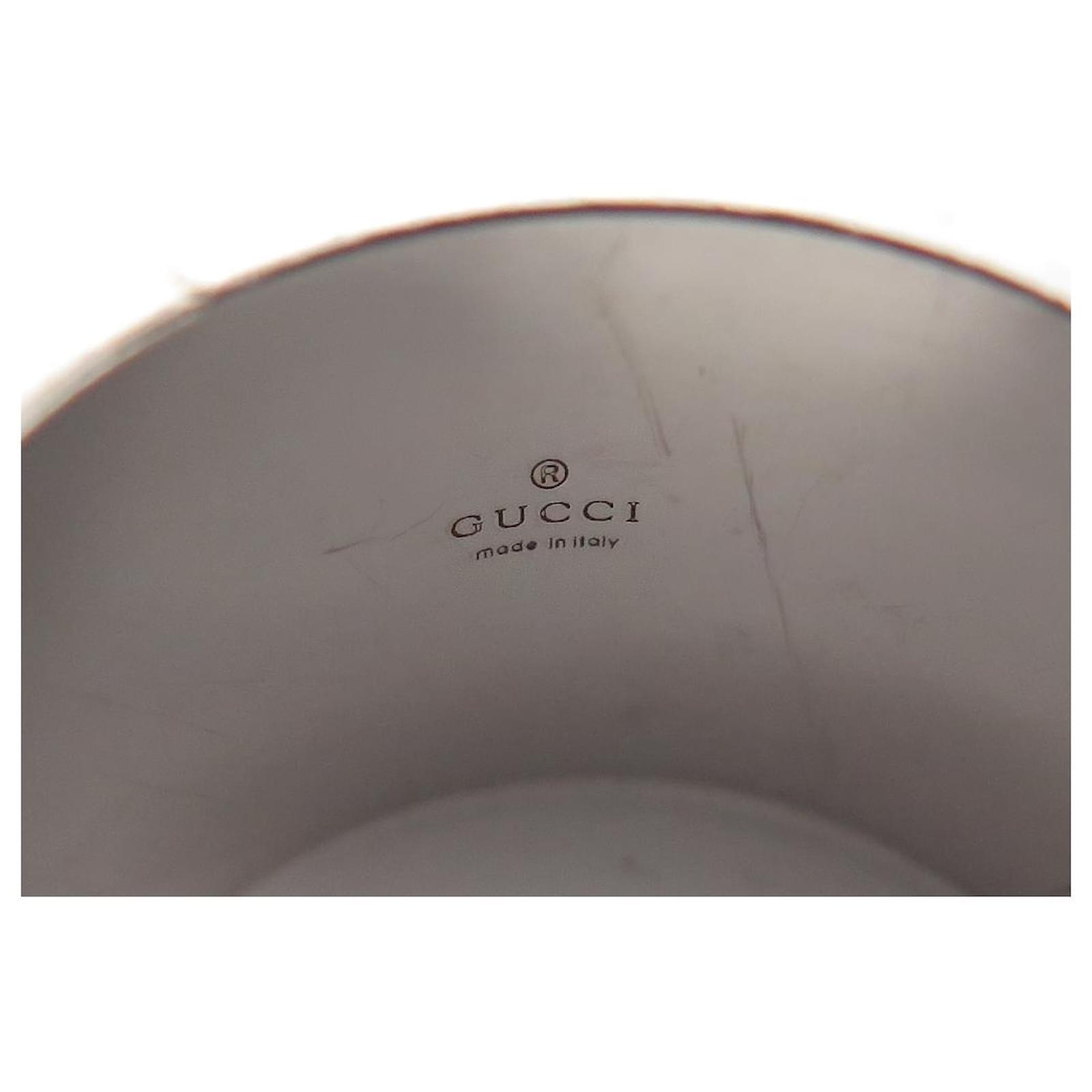 Gucci Icon ring in white gold 18K 15 GR SIZE 59 MONOGRAM GG WHITE