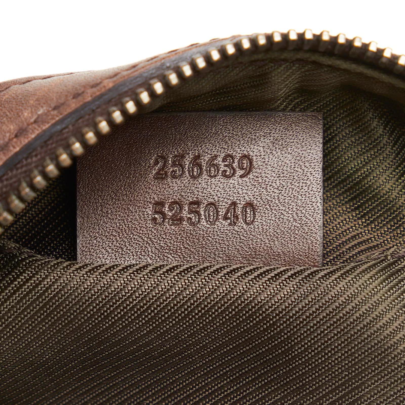 Gucci GG Canvas Web Vanity Pouch 256639 Beige Cloth ref