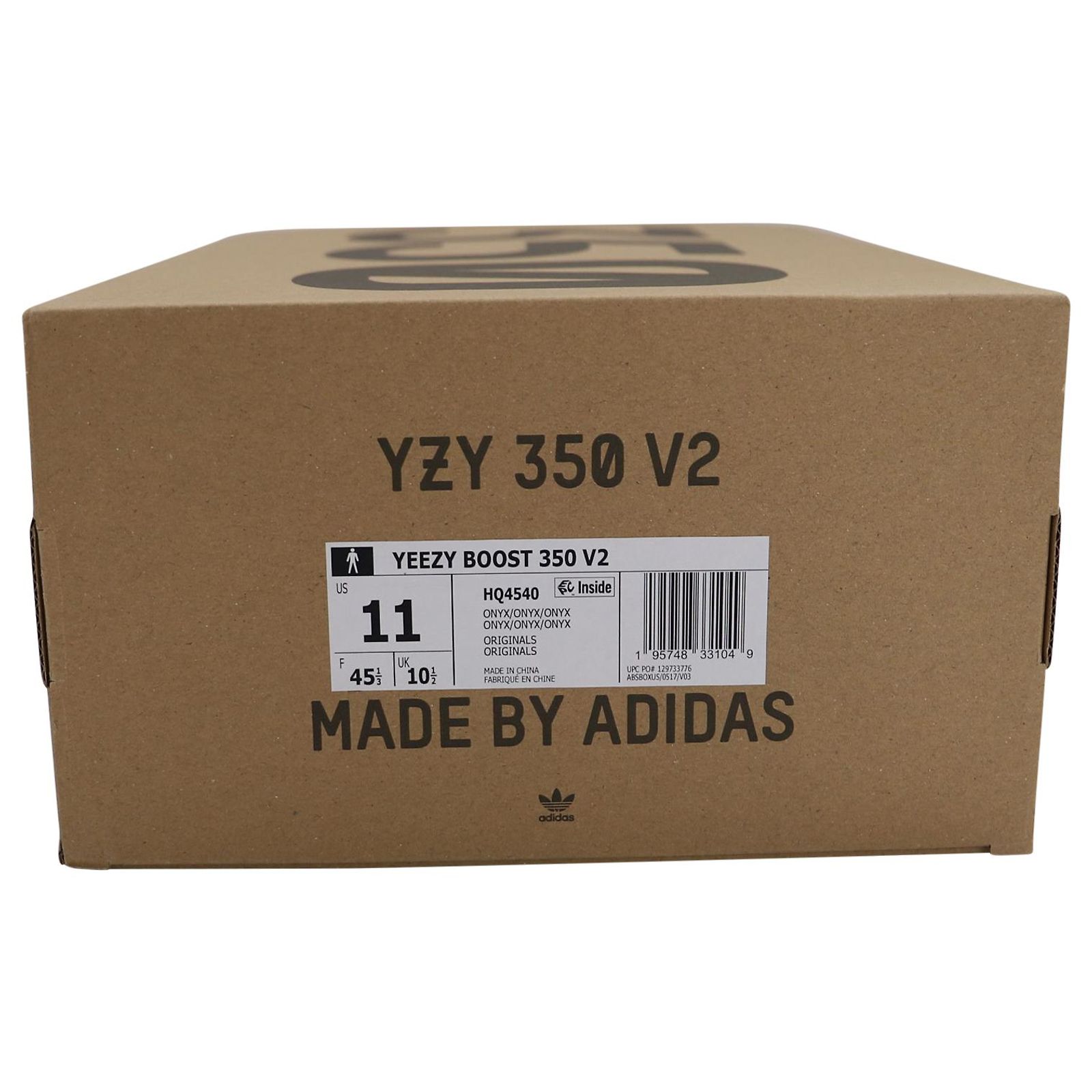 adidas Yeezy Boost 350 V2 Box Label - Onyx Black Box Label Yeezy Boost 350 Box Yeezy Box Legit Check: All  main image 3
