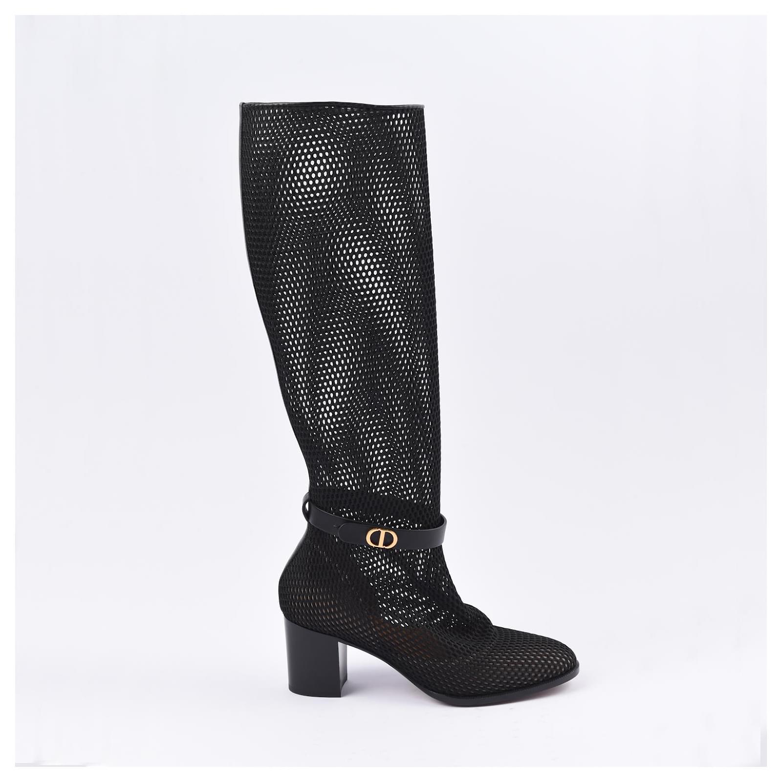 DIOR Boots T.EU 36 Leather Black ref.877488 - Joli Closet