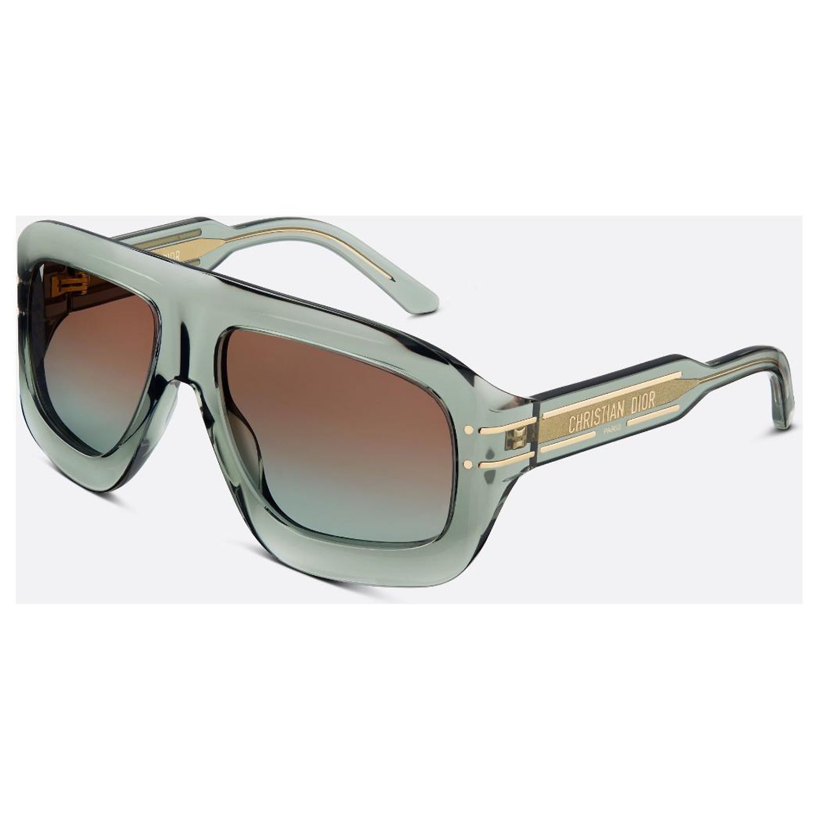 NEW Dior Signature M1U Mask Sunglasses in Green VeryDior M1U Black Mask Sunglasses | DIOR main image 2