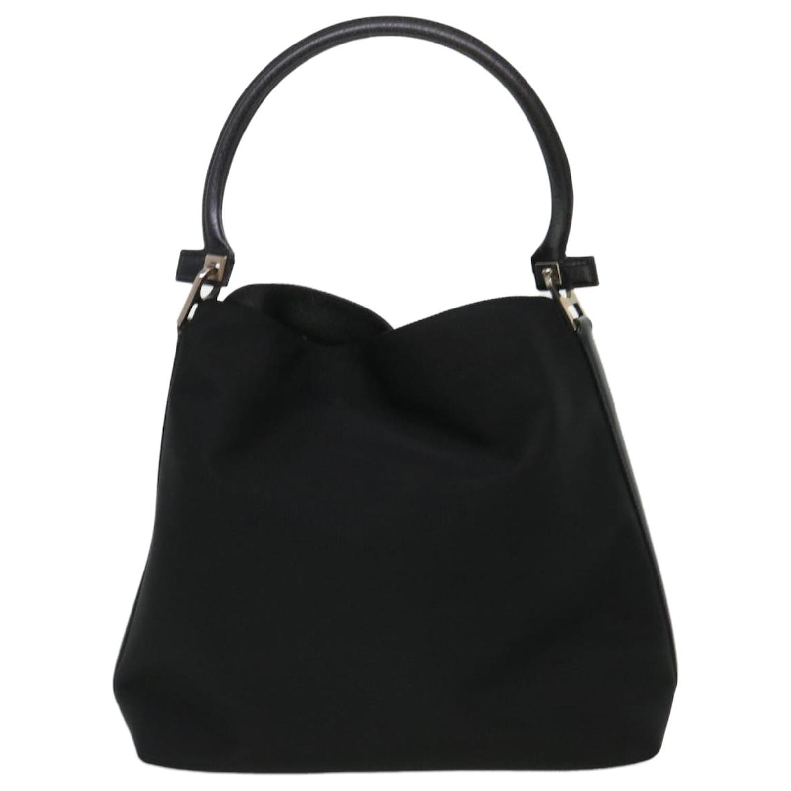 Salvatore Ferragamo Shoulder Bag Nylon Black AU-21-2426 Auth cl451