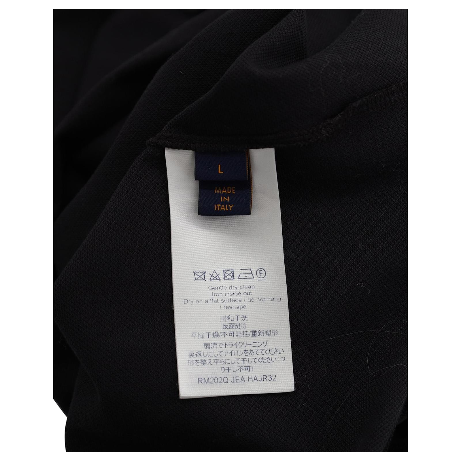 Louis Vuitton Classic Short Sleeve Pique Polo in Dark Gray Cotton