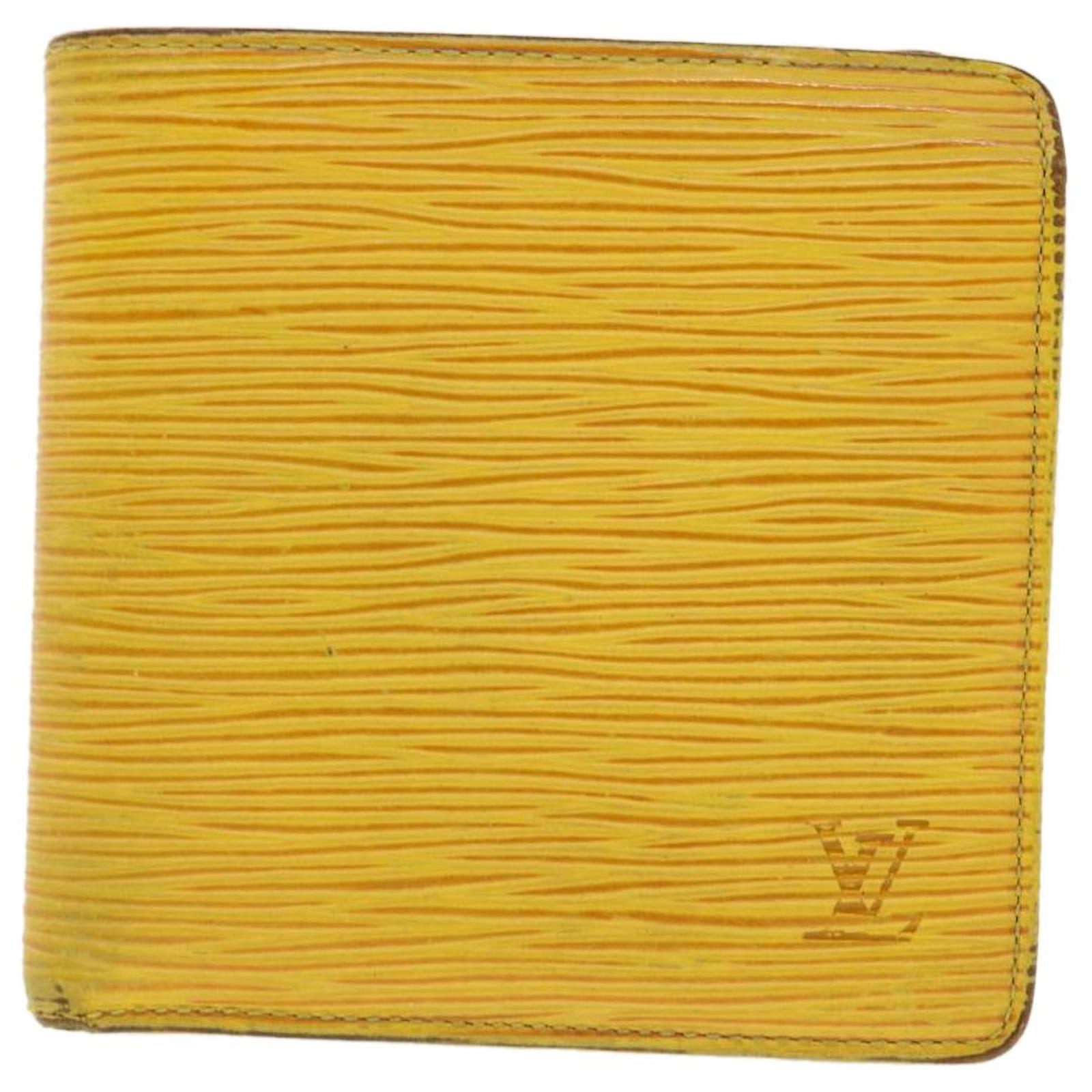 LOUIS VUITTON Epi Portefeuille Marco Wallet Yellow M63549 LV Auth 39498  Leather ref.879342 - Joli Closet