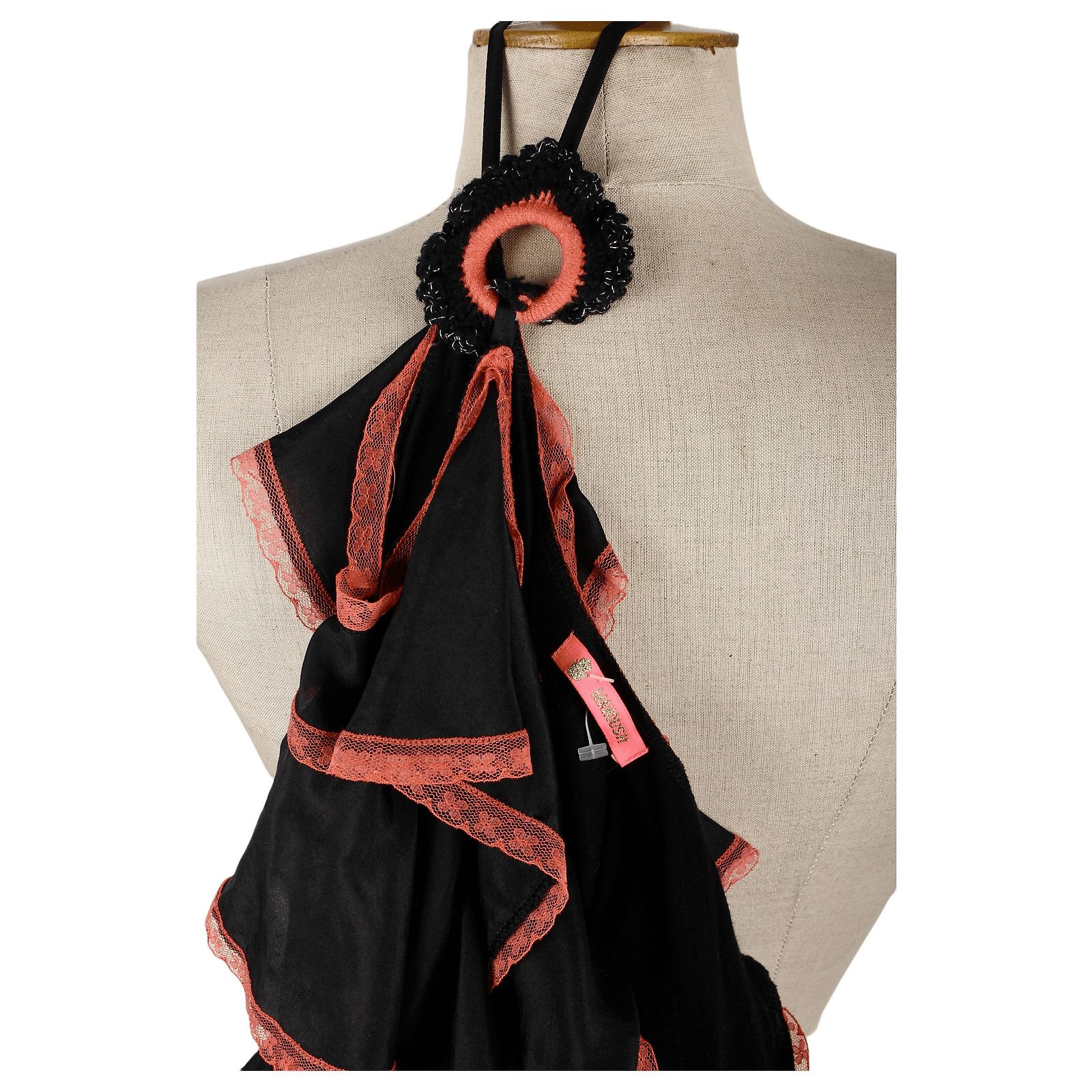 Robe Manoush Taille 36 Avec Résille Et Bandes Multicolores - Occasion Très Bon état