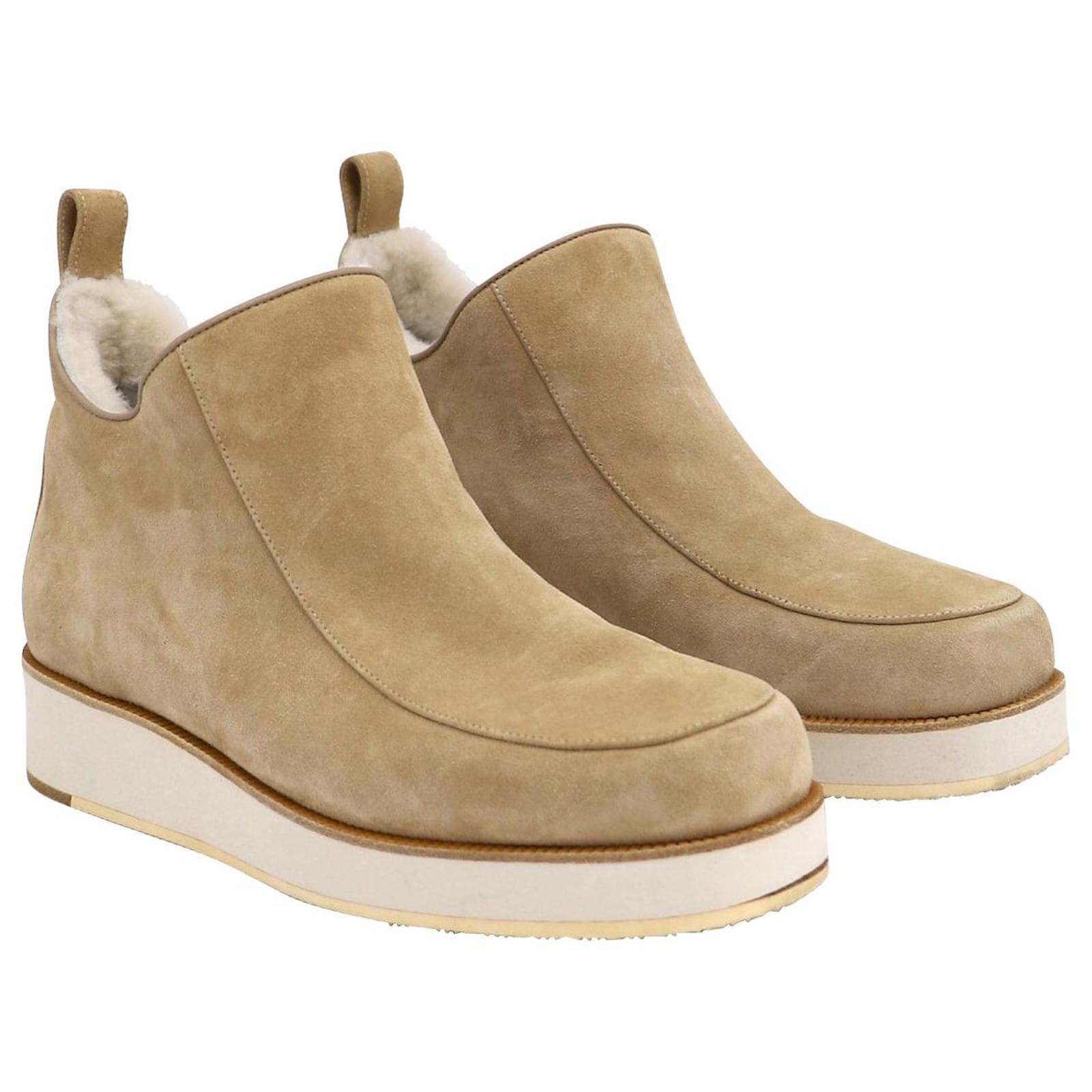 Harry shearling-lined suede ankle boots