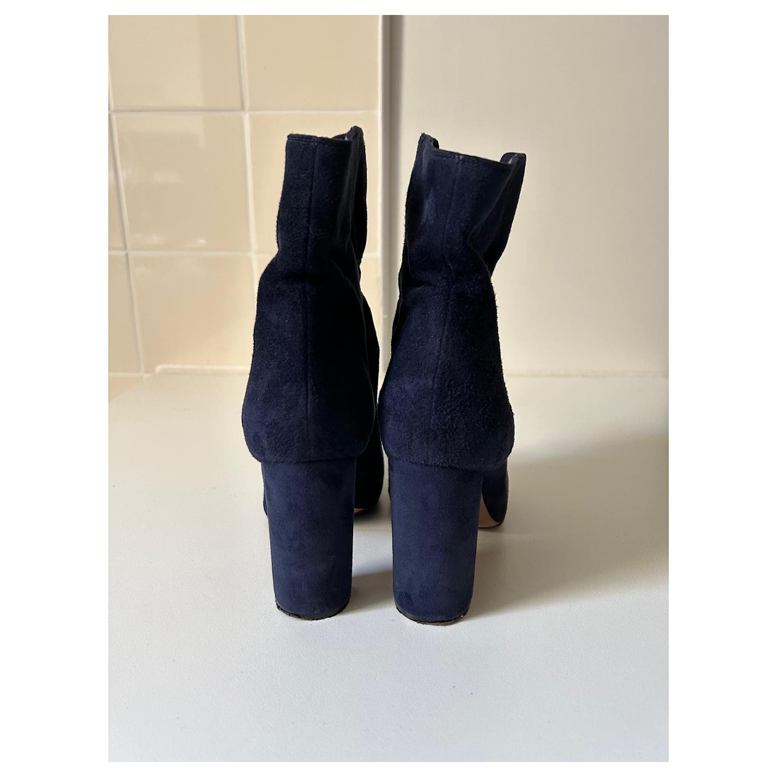 Chloe Navy Blue Sock Boots Chloe Sock Boot