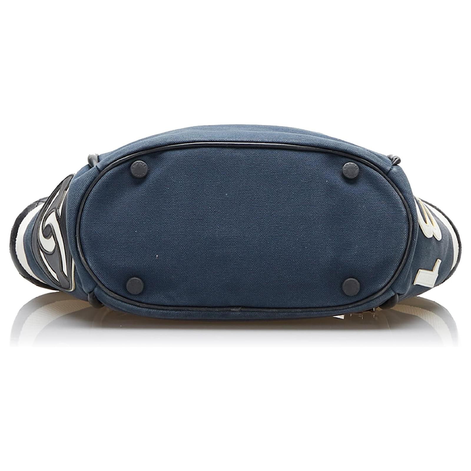 CHANEL Blue Nylon Exterior Bags & Handbags for Women