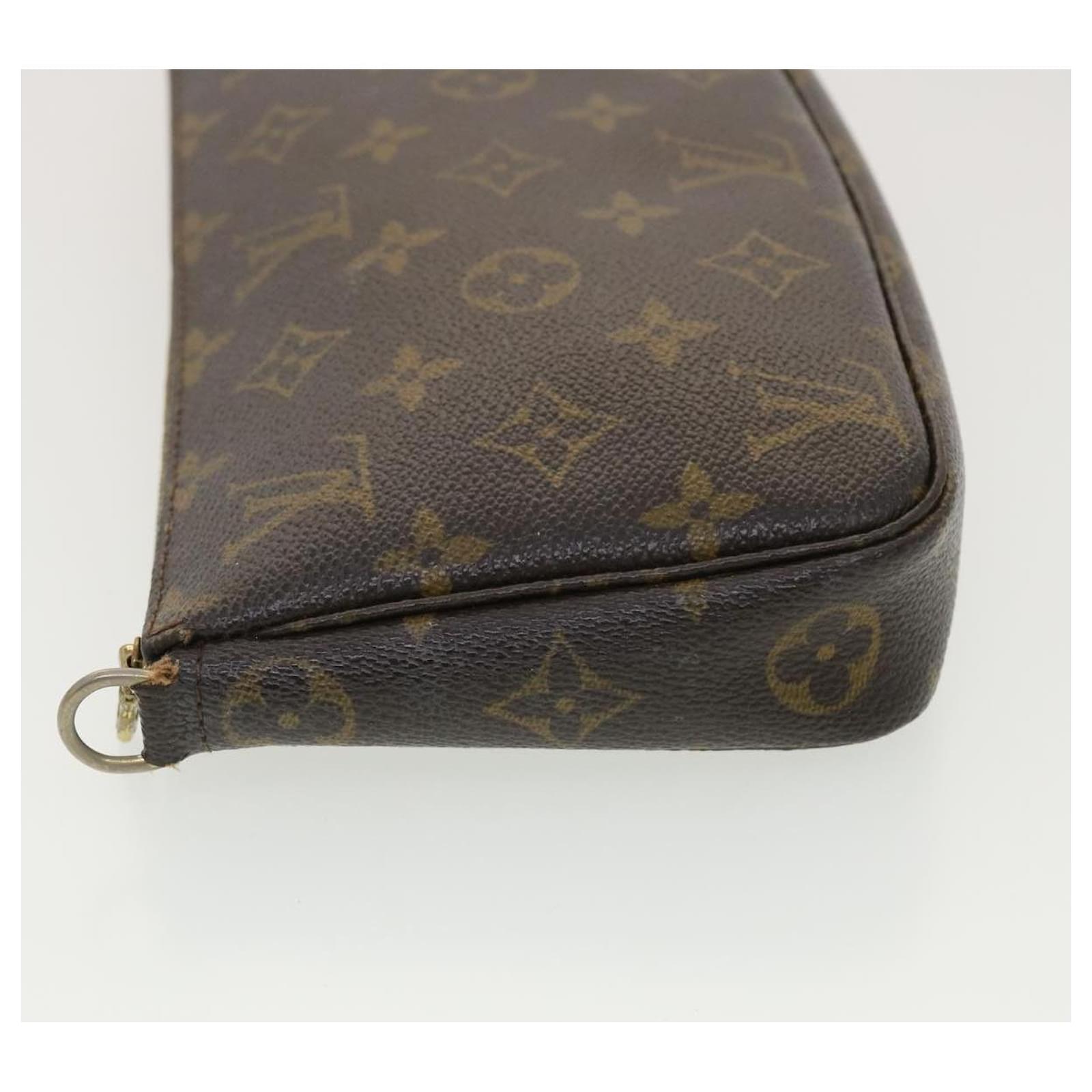 LOUIS VUITTON Monogram Mini Usu Digital Pouch Red M60001 LV Auth