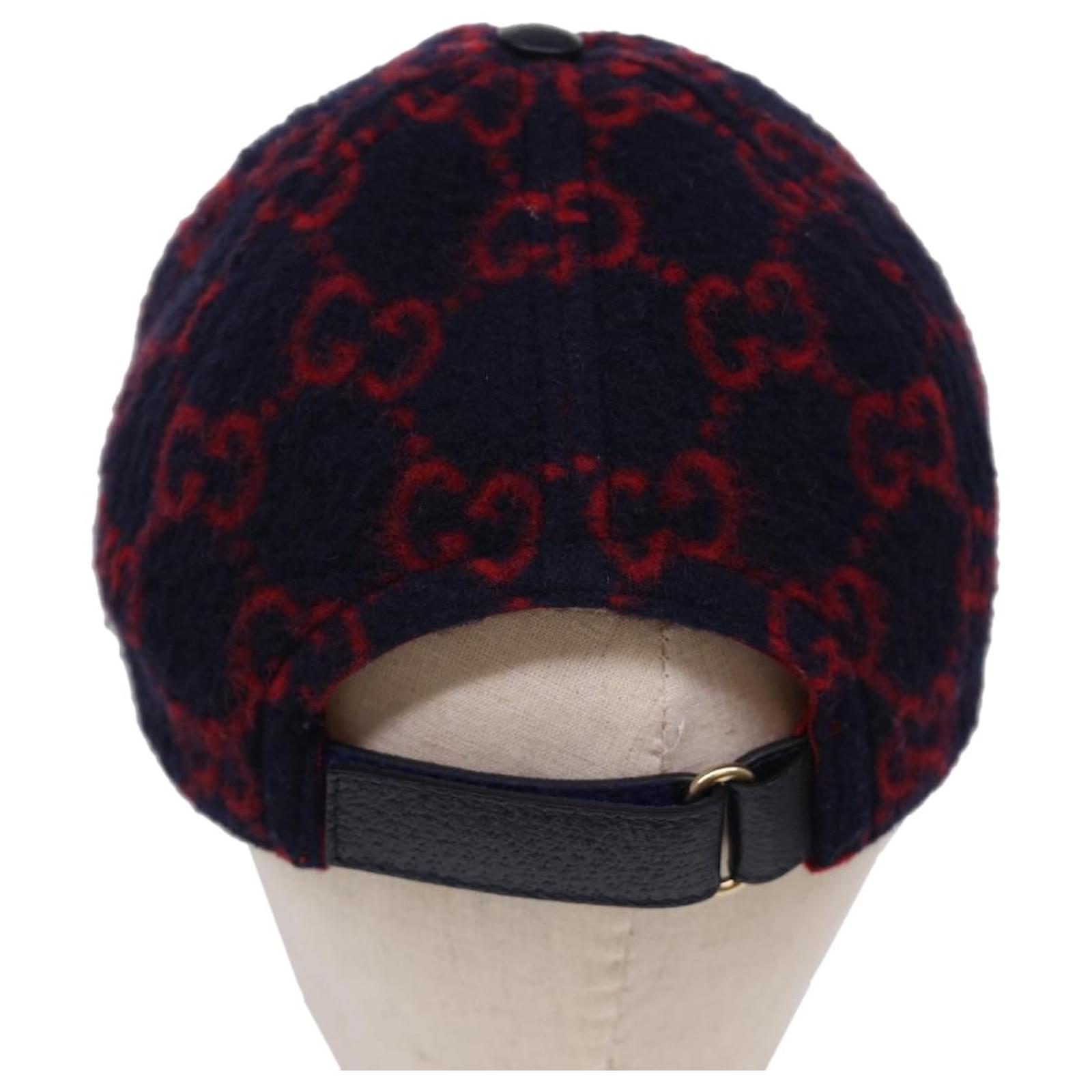 GUCCI Cap Wool M Red 517074 Auth yk6463 ref.883836 - Joli Closet