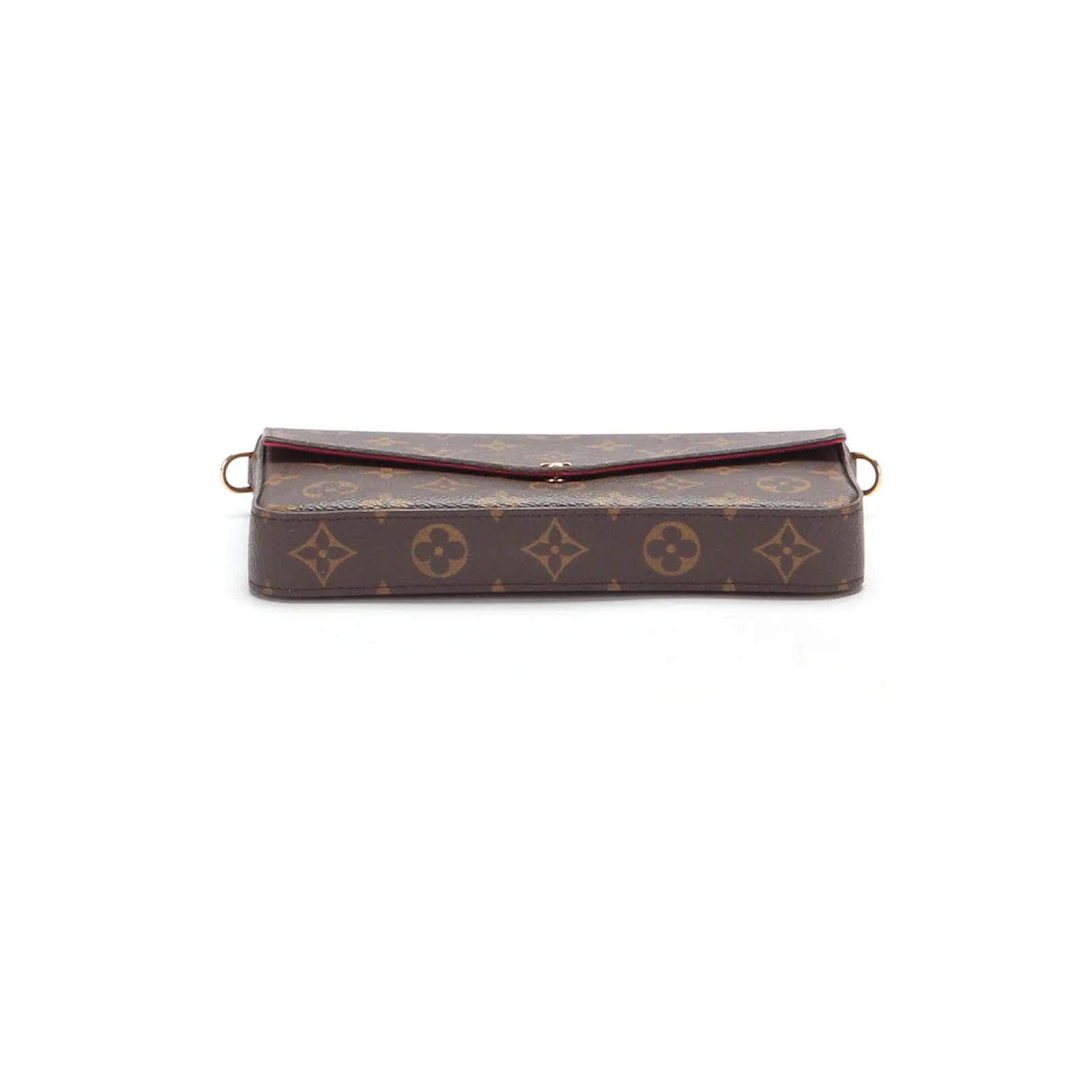Louis Vuitton Monogram Pochette Felicie M61276 Brown Cloth ref.1032370 -  Joli Closet