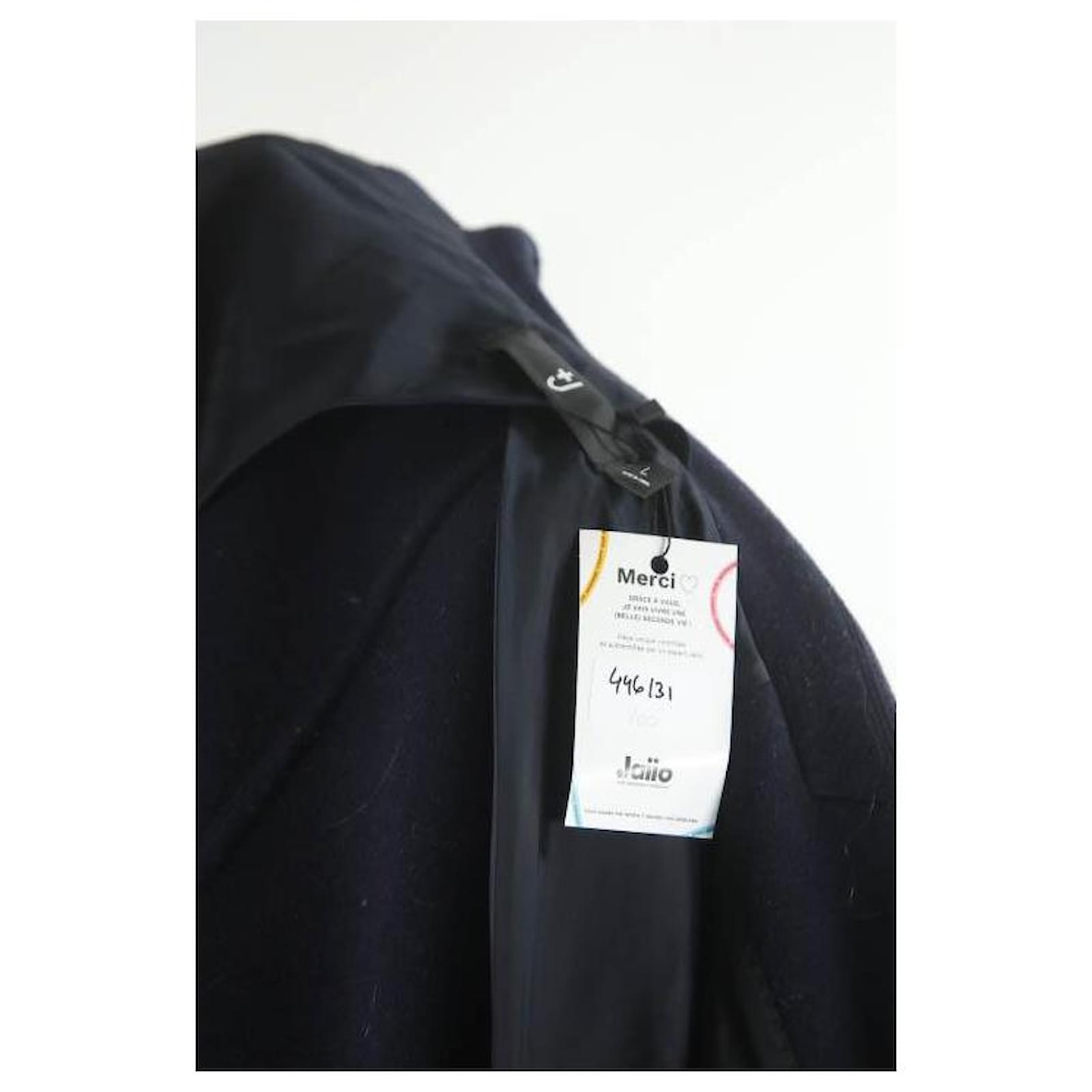 Uniqlo Coat 42 Blue Wool ref.887945 - Joli Closet