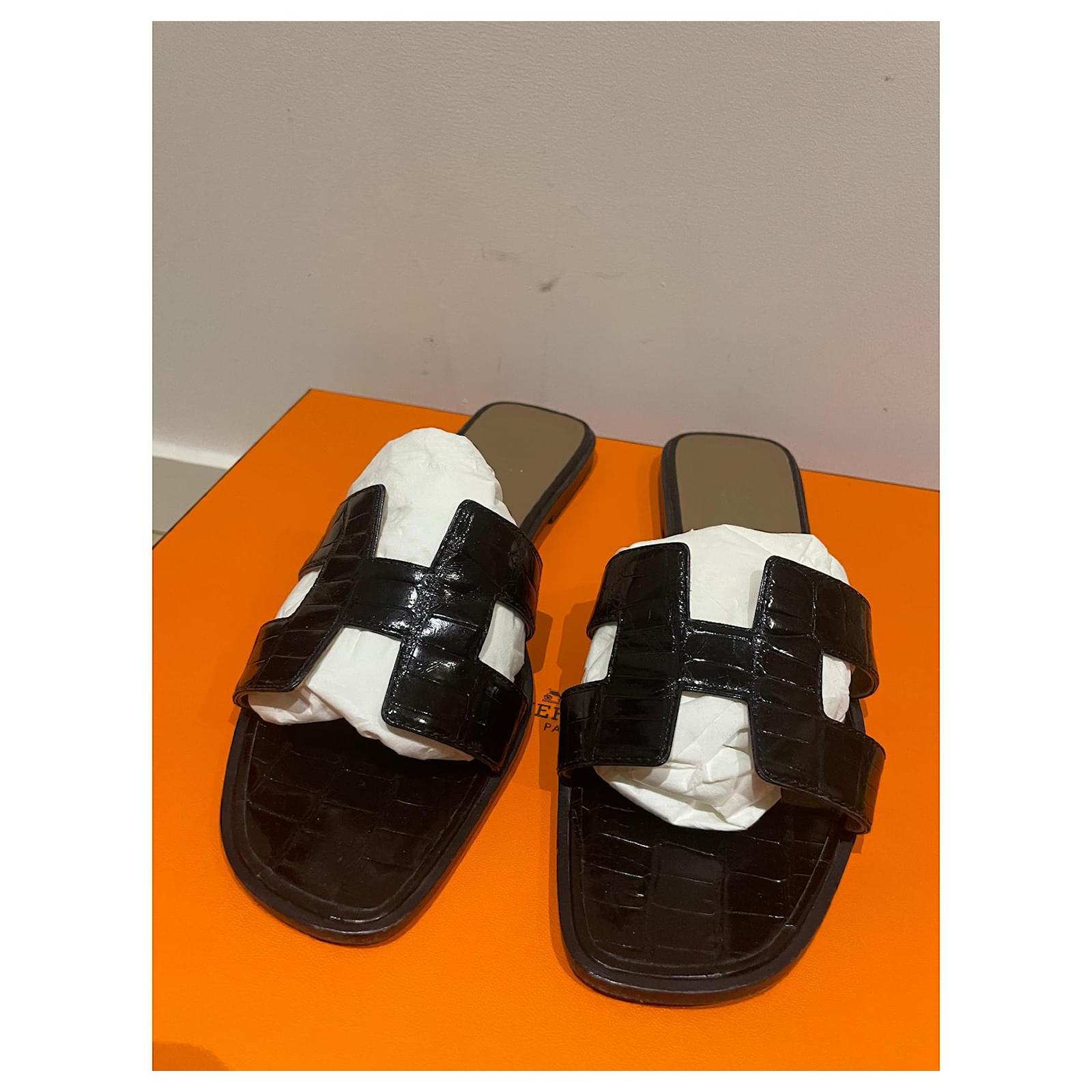 Herm s Oran Black Exotic Leather Ref 888200 Joli Closet herm-s-oran-black-exotic-leather-ref-888200-joli-closet