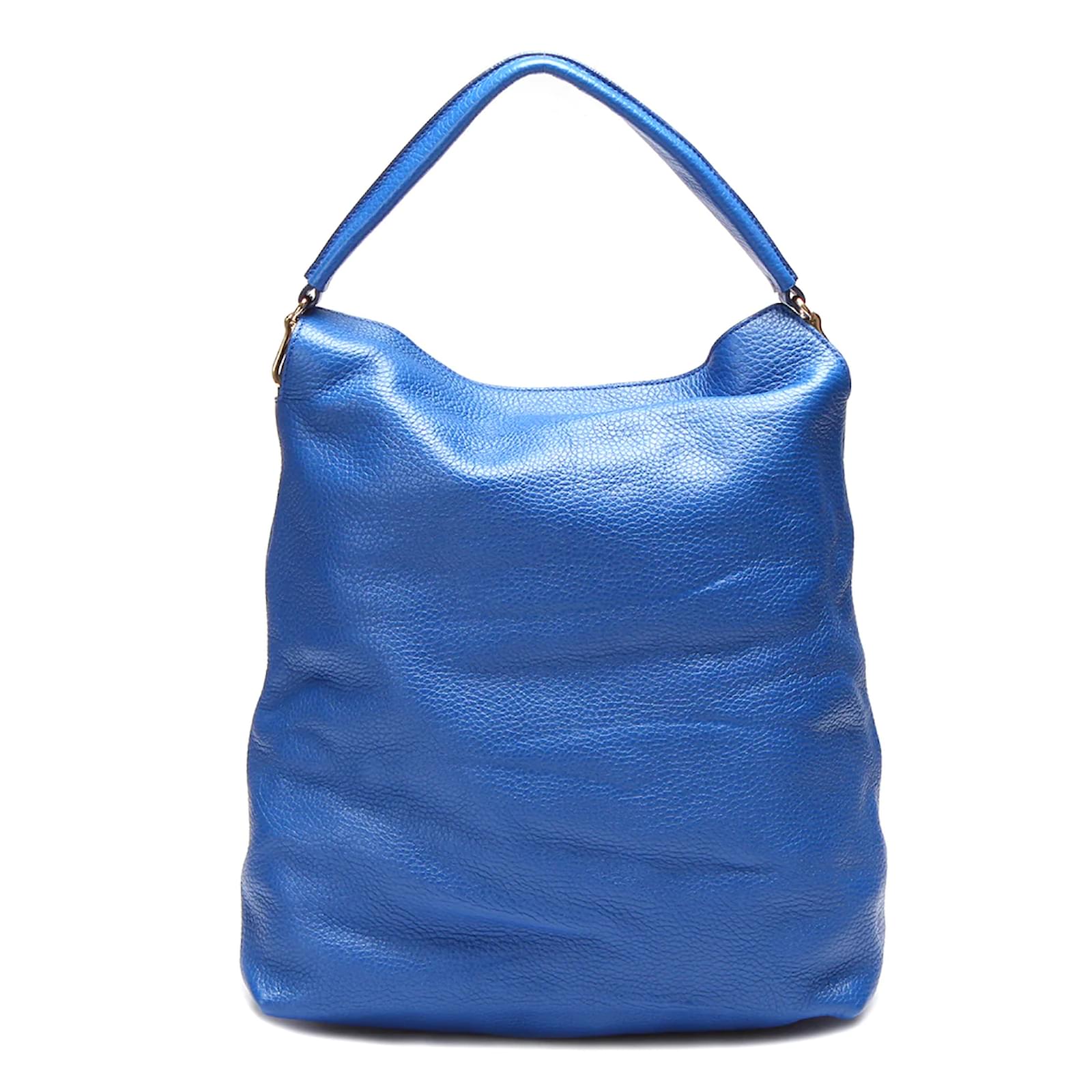 Navy leather hobo outlet handbag