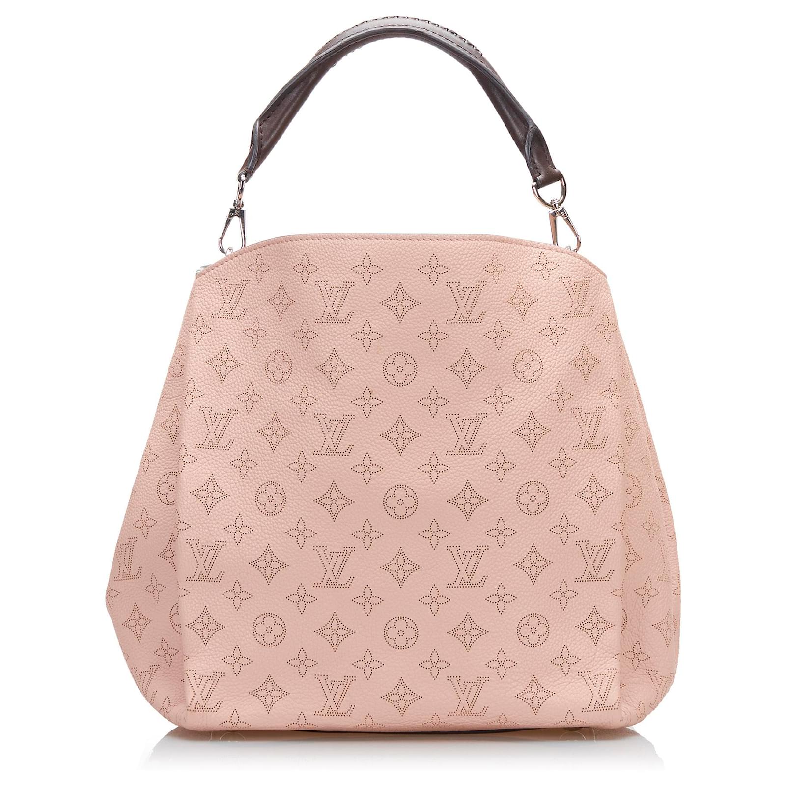 Louis Vuitton Pink Mahina Babylone PM Leather Pony-style calfskin