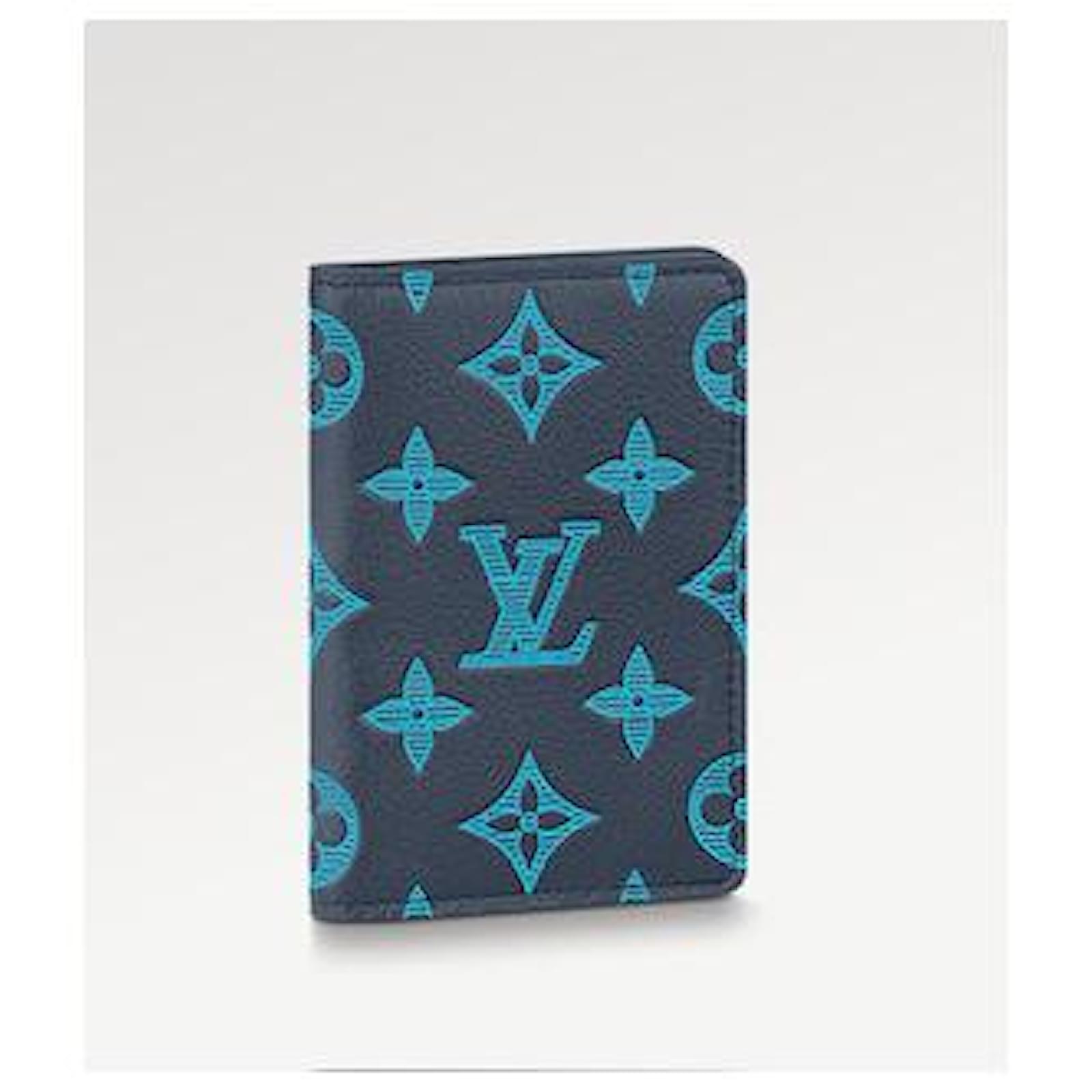 Louis Vuitton LV pocket organizer new Blue Leather ref.888599 - Joli Closet