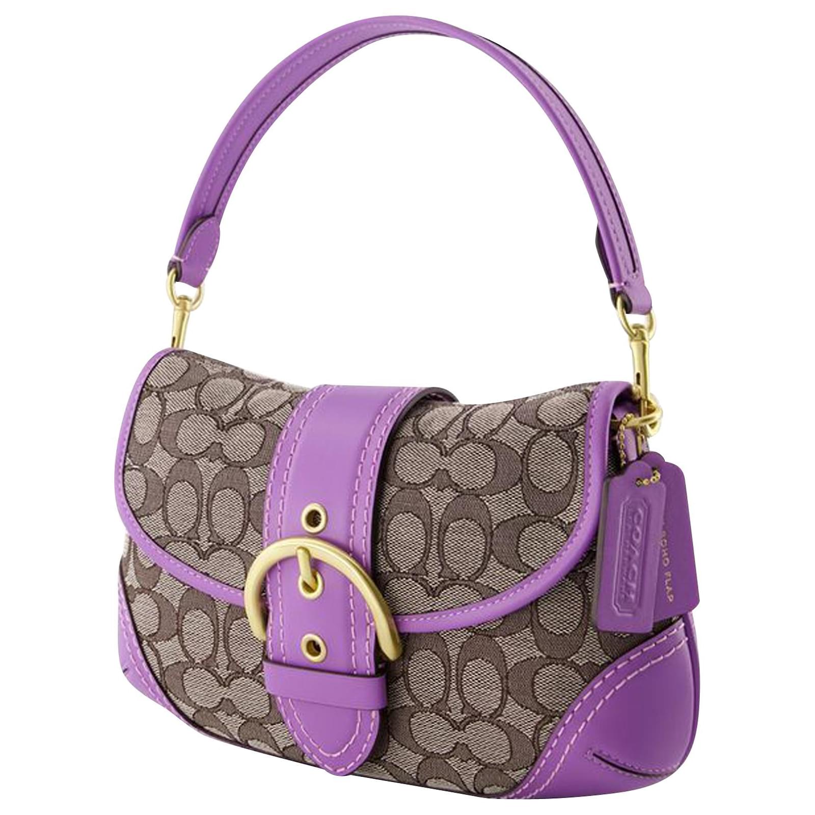 Soho Hobo Bag - Coach - Leather - Purple Pony-style calfskin