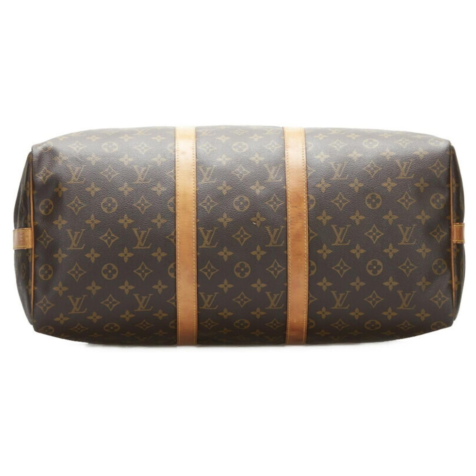 Louis Vuitton Keepall Bandouliere 50 Brown Cloth ref.889353 - Joli