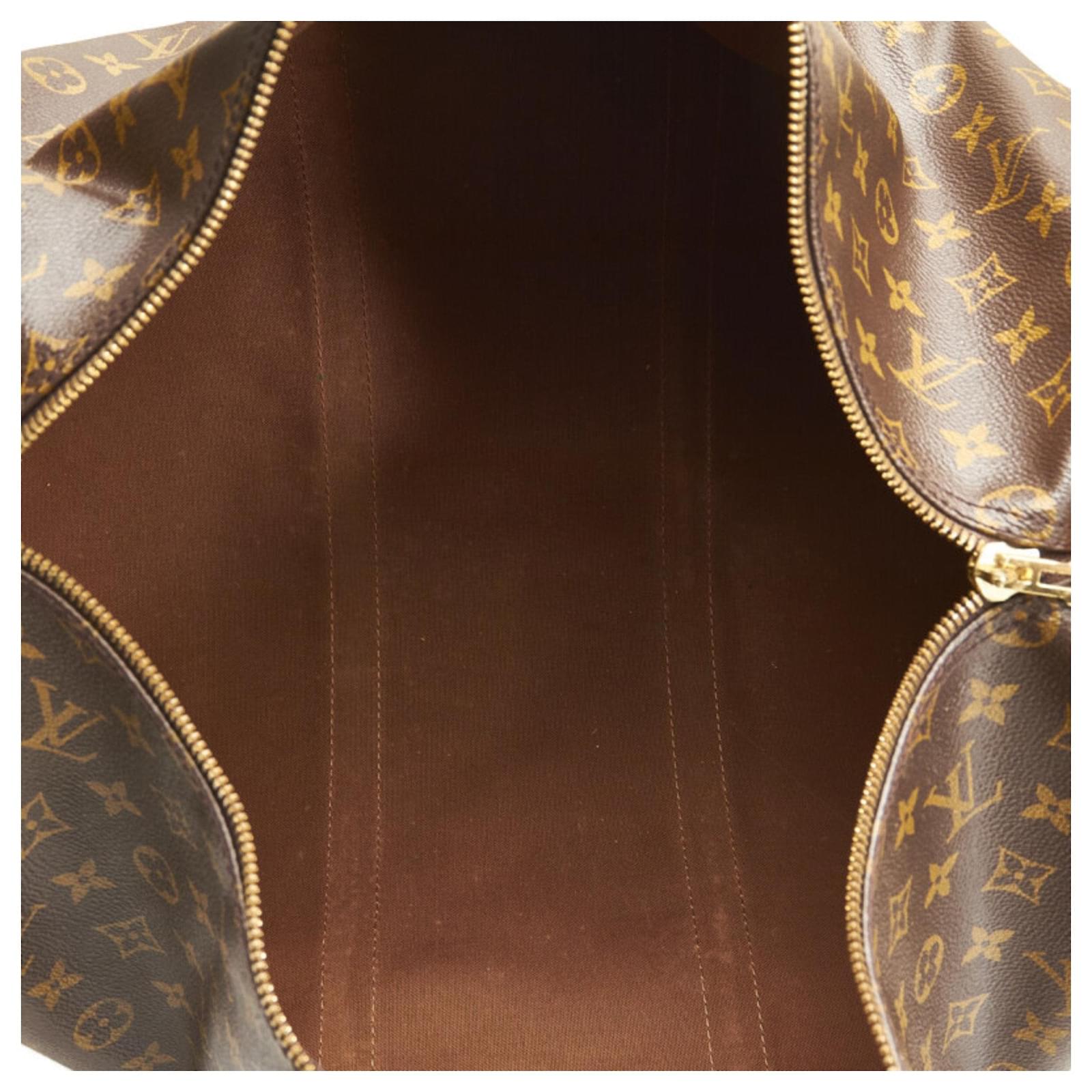 Louis Vuitton Keepall Bandouliere 50 Brown Cloth ref.889353 - Joli