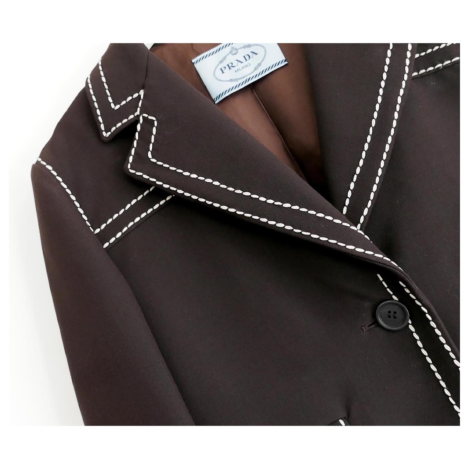 Prada Spring 2015 Ad Campaign stitch detail jacket Dark Prada Spring 2015 Ad Campaign stitch detail jacket Dark