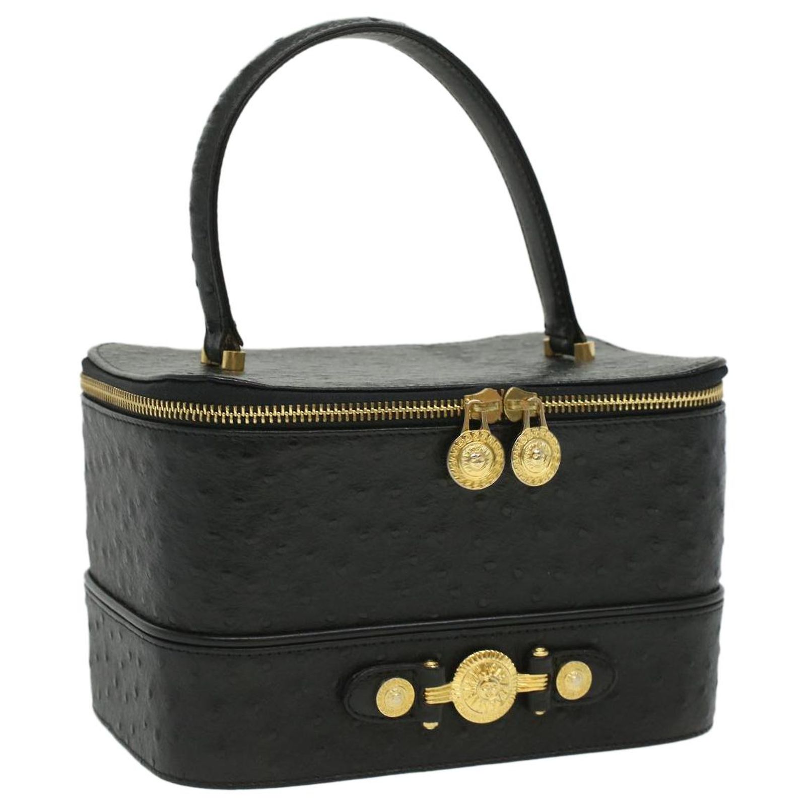 Versace - Black Leather ref.891011 - Joli Closet