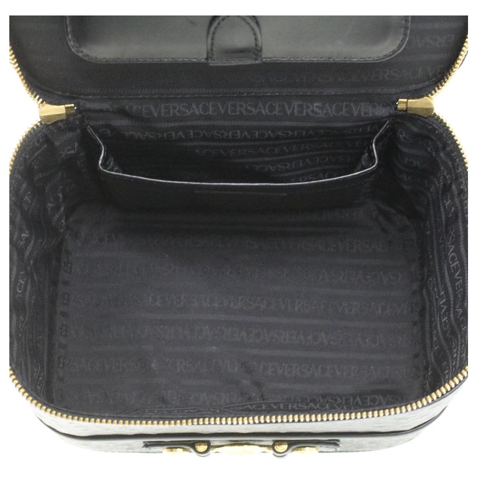 Versace - Black Leather ref.891011 - Joli Closet