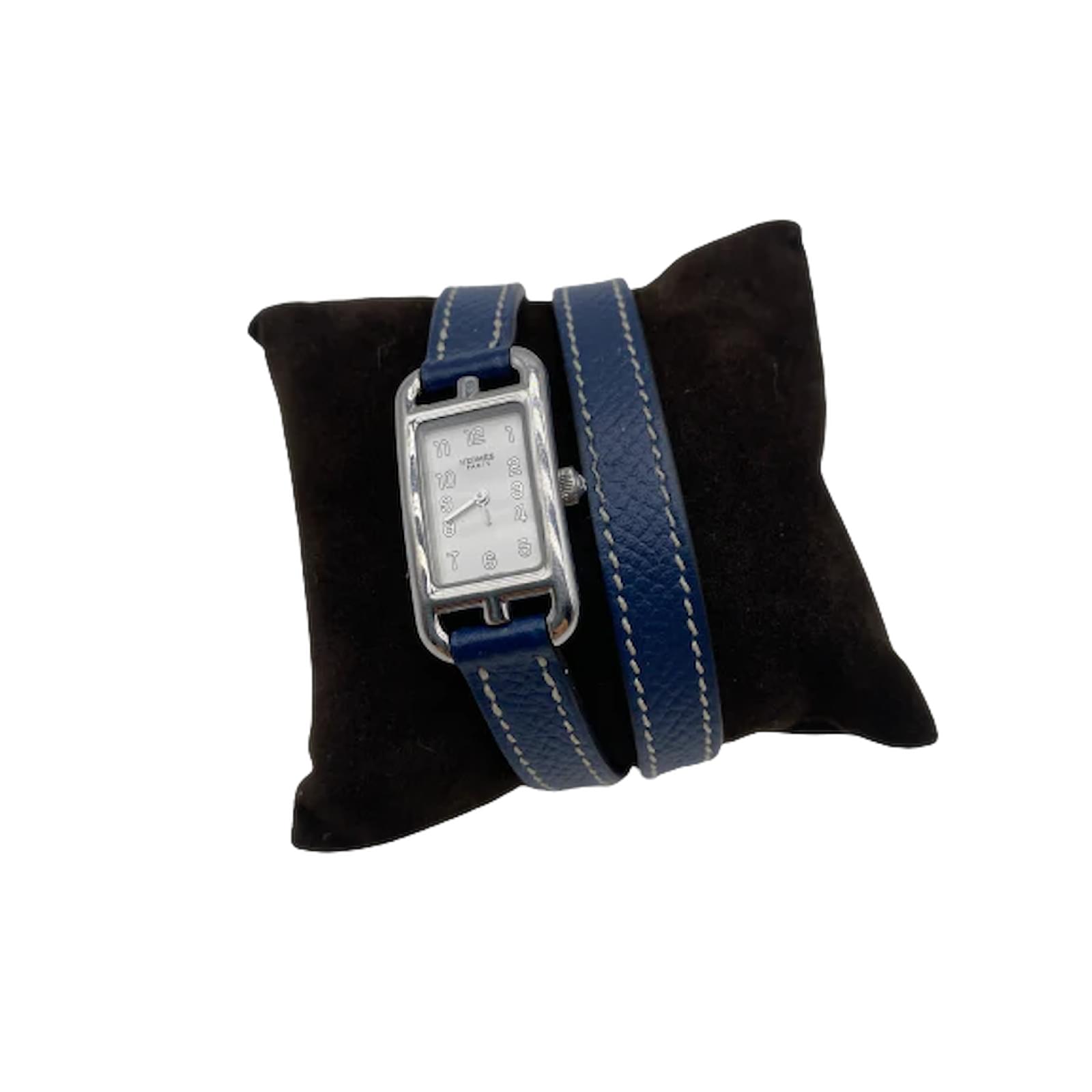 Herm S Hermes Watches T Steel Blue Ref Joli Closet