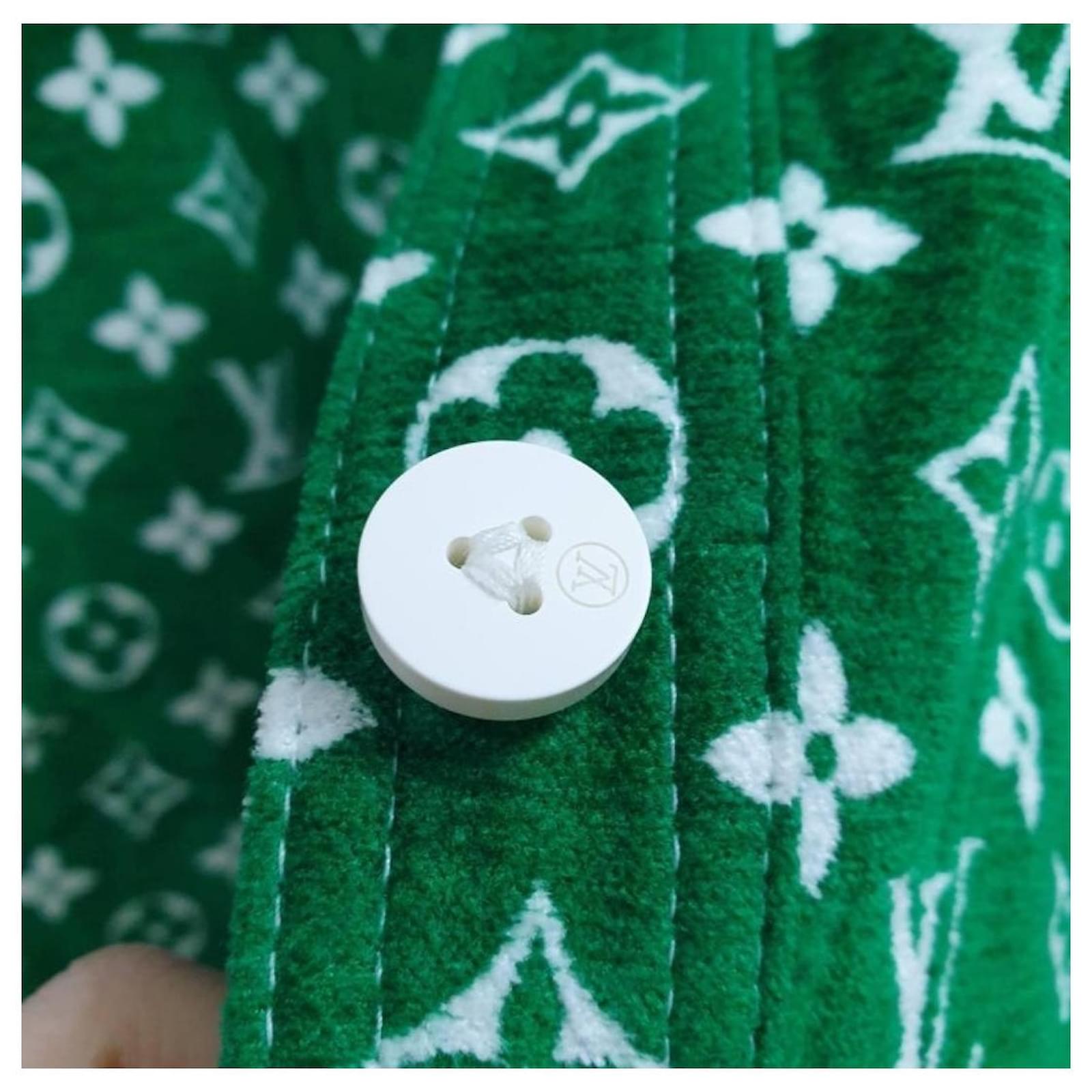 Louis Vuitton Padded Nylon Bomber Jacket Green Khaki For Women - Clothingta