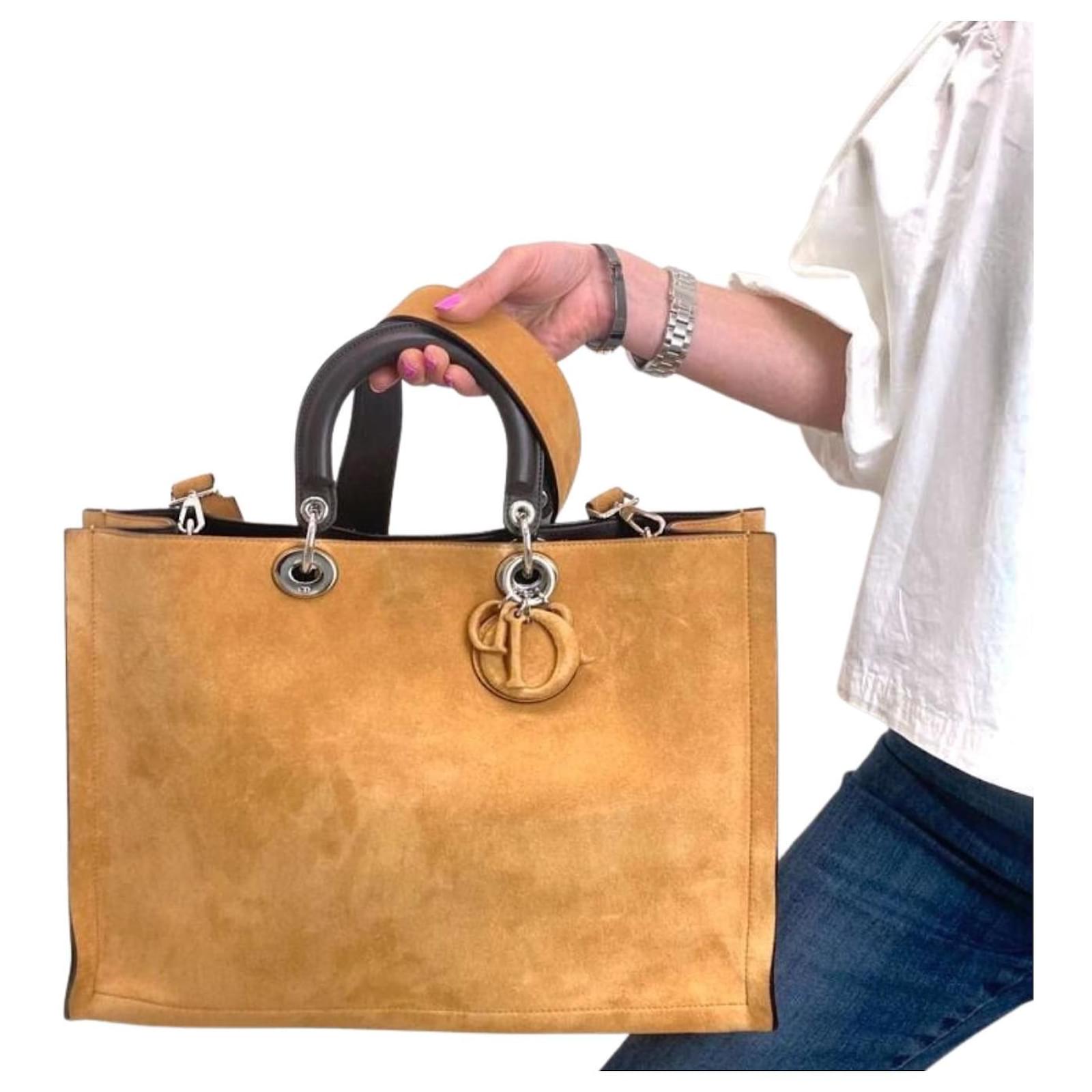 Wildleder Einkaufstasche Braun - Geräumige Schultertasche Mit Mülltrennsystem