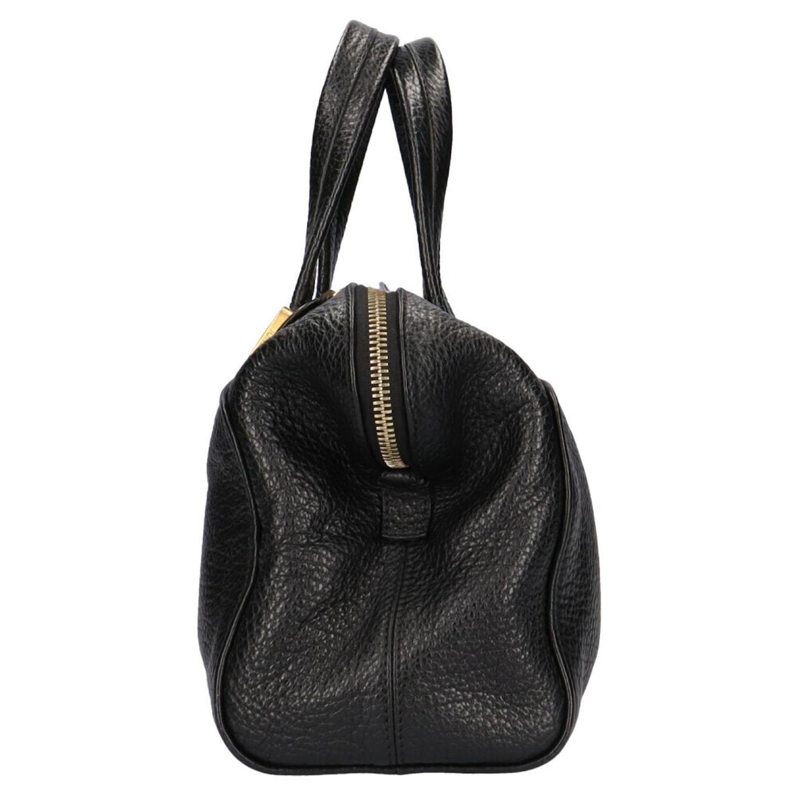 バッグ FENDI chameleon handbag leather black Fendi Black Pebbled Leather Chameleon Large Tote Bag 8BL110
