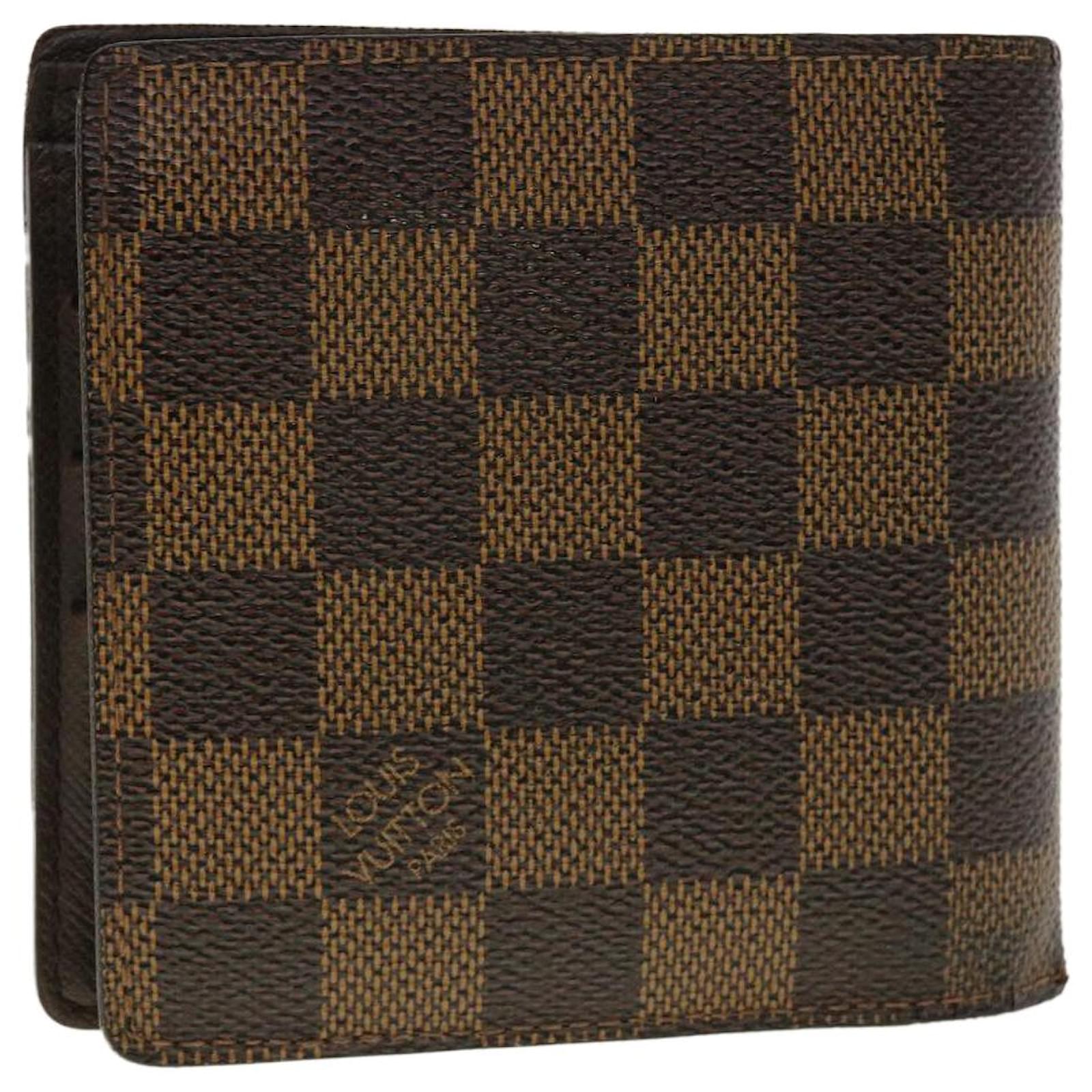 Louis Vuitton Damier Ebene Canvas Marco Wallet Louis Vuitton