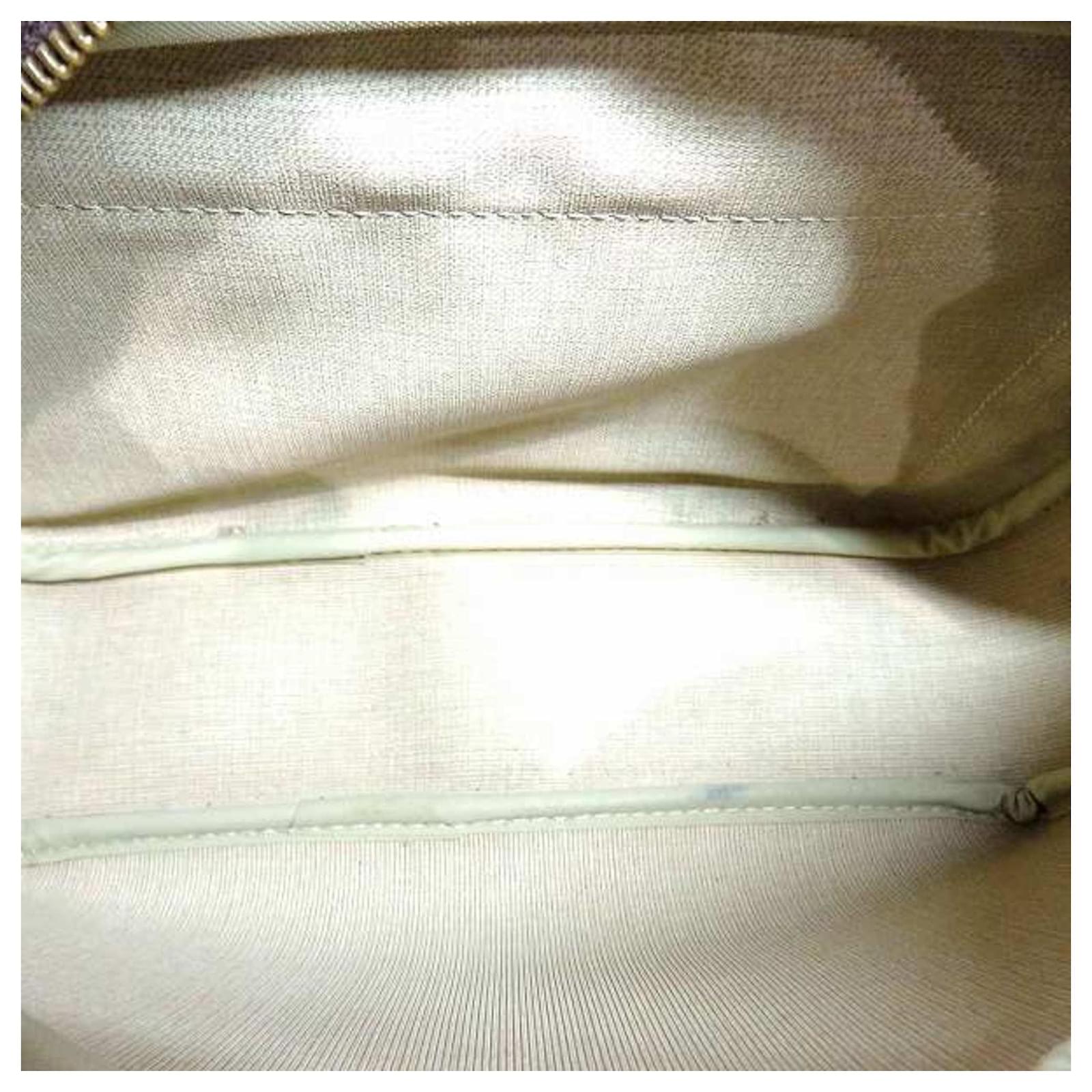 Garment cloth 24h bag Louis Vuitton Brown in Cloth - 12113929