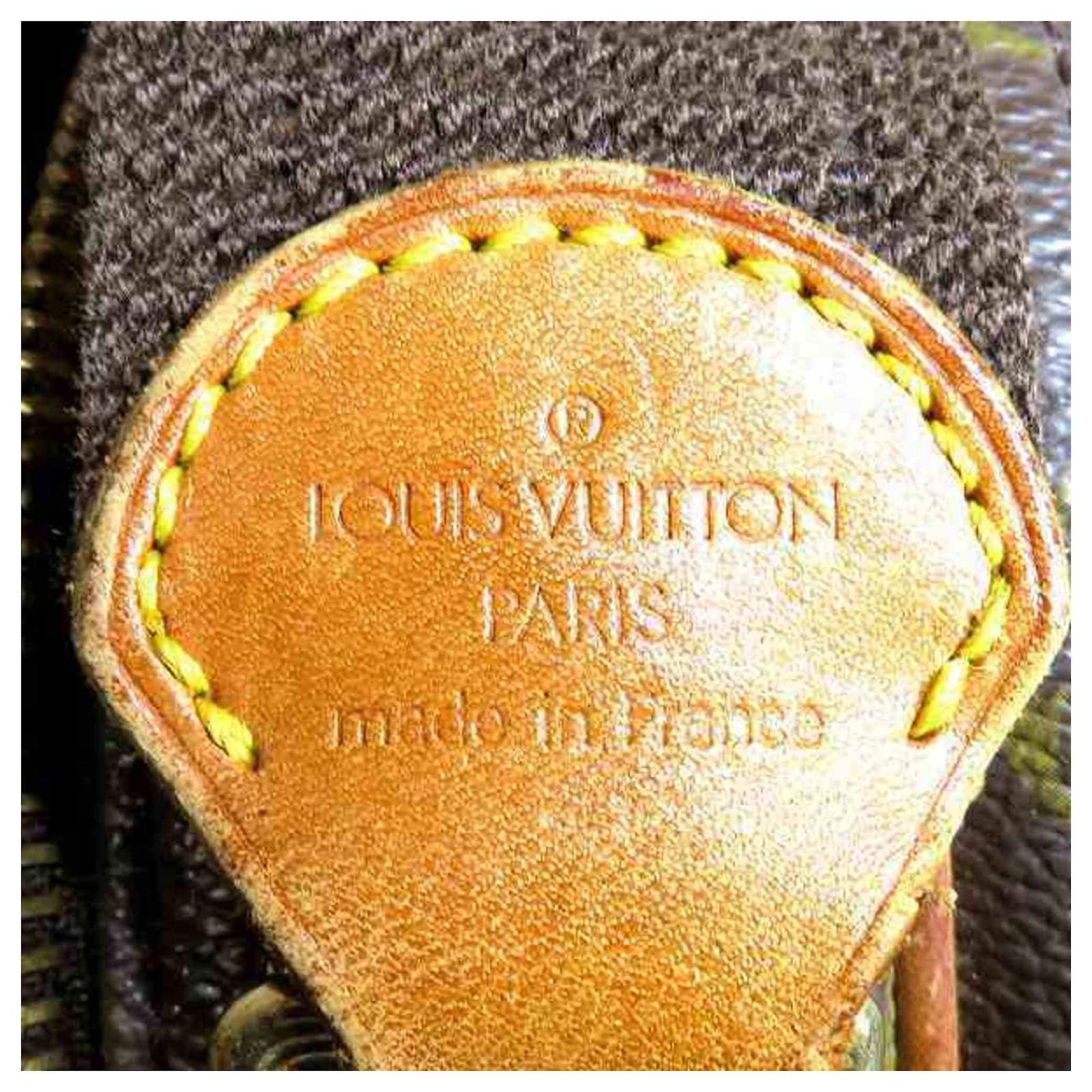 Garment cloth 24h bag Louis Vuitton Brown in Cloth - 12113929
