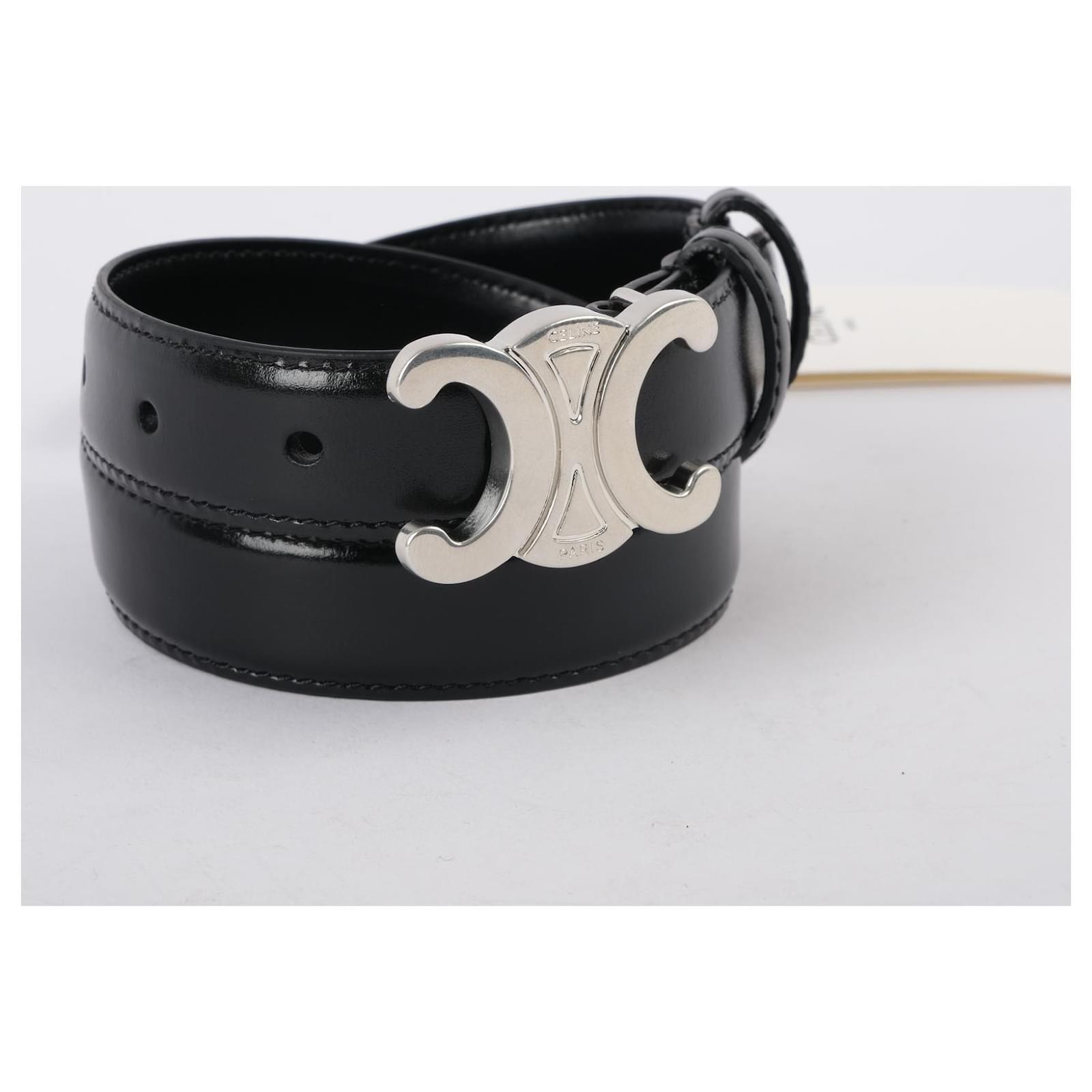 Céline CELINE Belts T.cm 80 Leather Black ref.897766 - Joli Closet