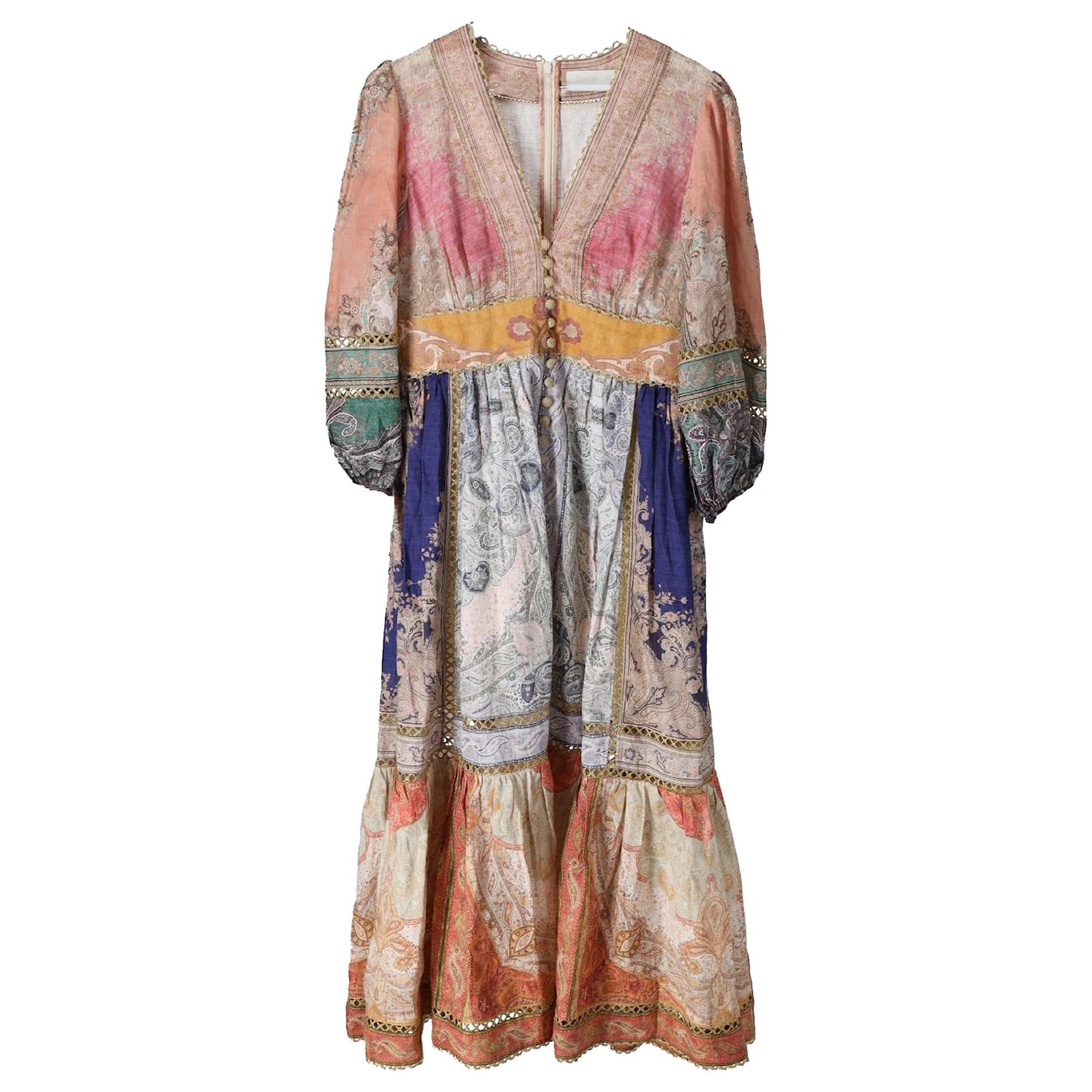 Zimmermann V-neck balloon sleeves Luna lantern dress main image 1