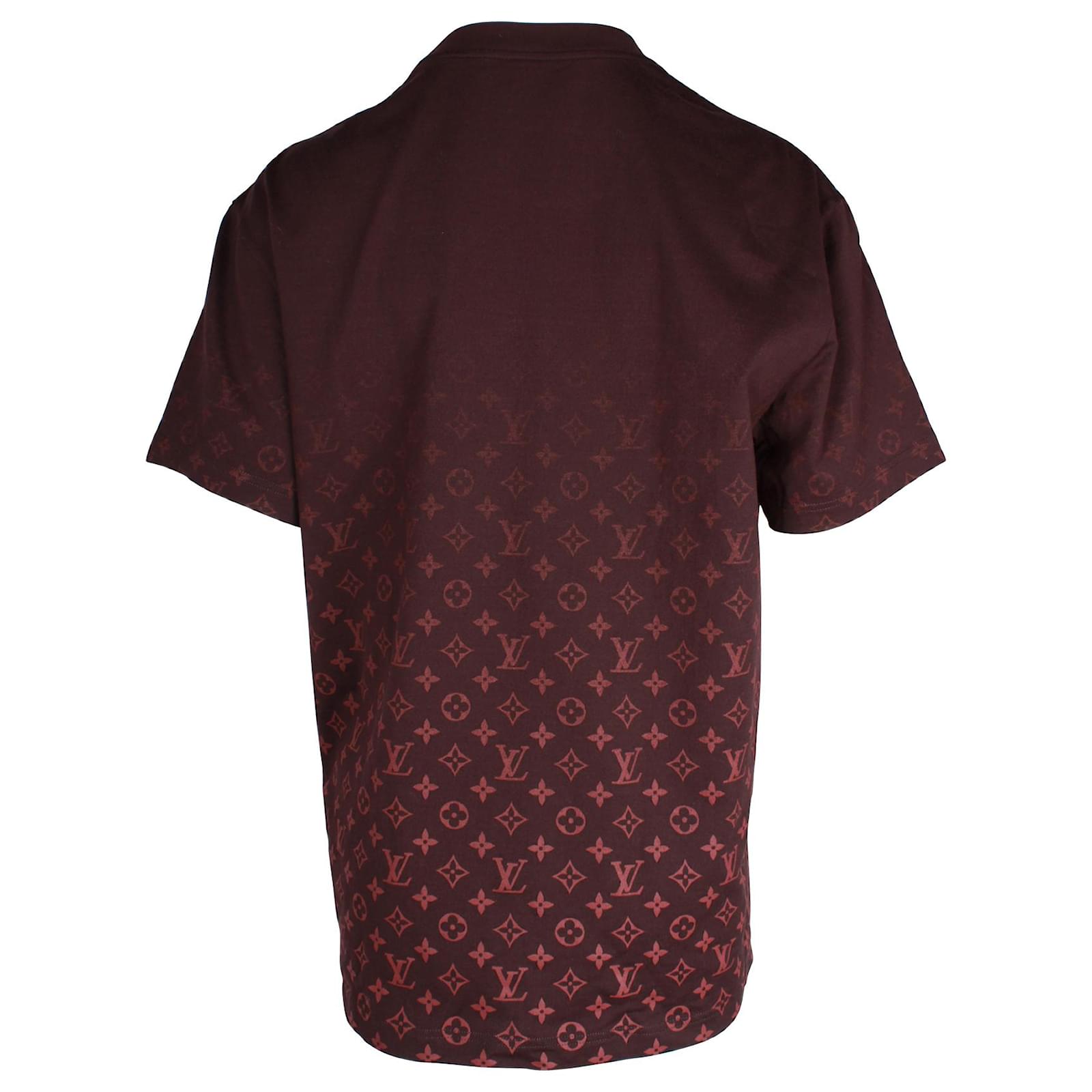 Louis Vuitton Monogram Printed Short-sleeved Silk Shirt Gibraltar Sea. Size M0