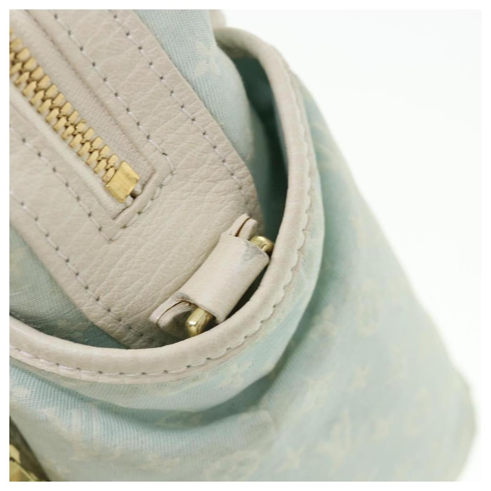 Louis Vuitton Monogram Mini Lin Sac Arange Mothers Bag Blue M95256 LV Auth 40602