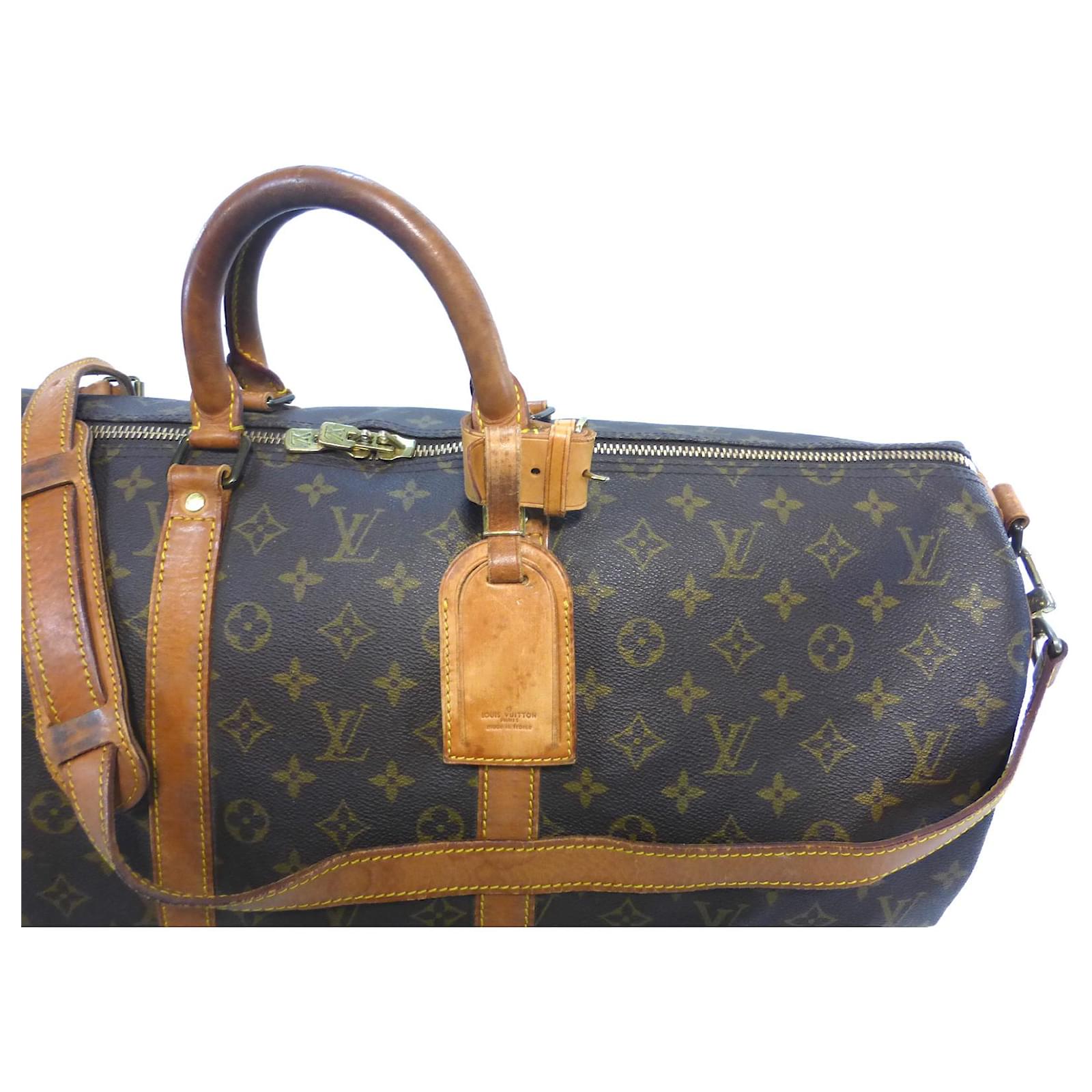 Louis Vuitton keepall 55 Monogram shoulder strap - VI1902 Brown