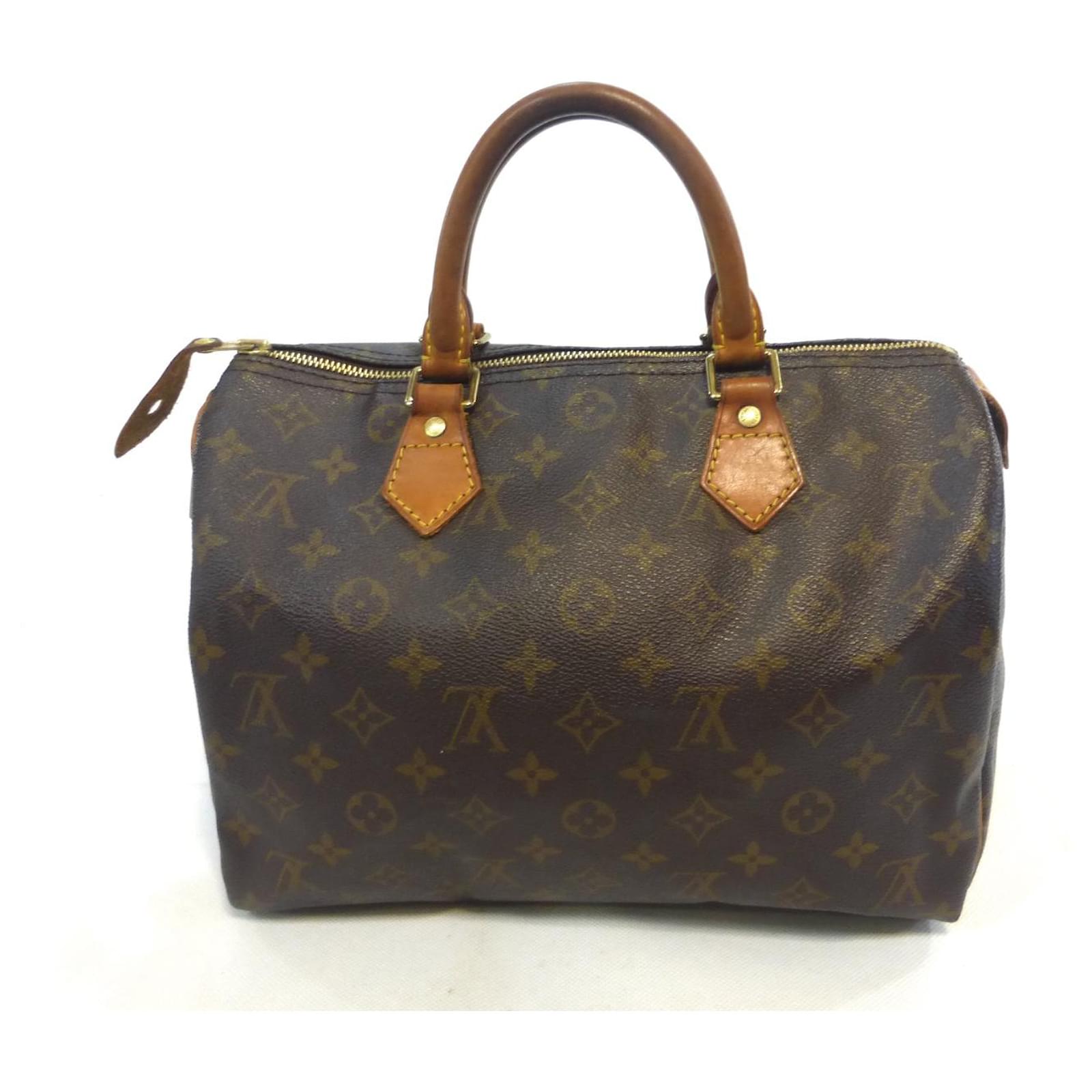 Authentic Louis Vuitton Speedy 30 Hand Bag Monogram Brown #19454