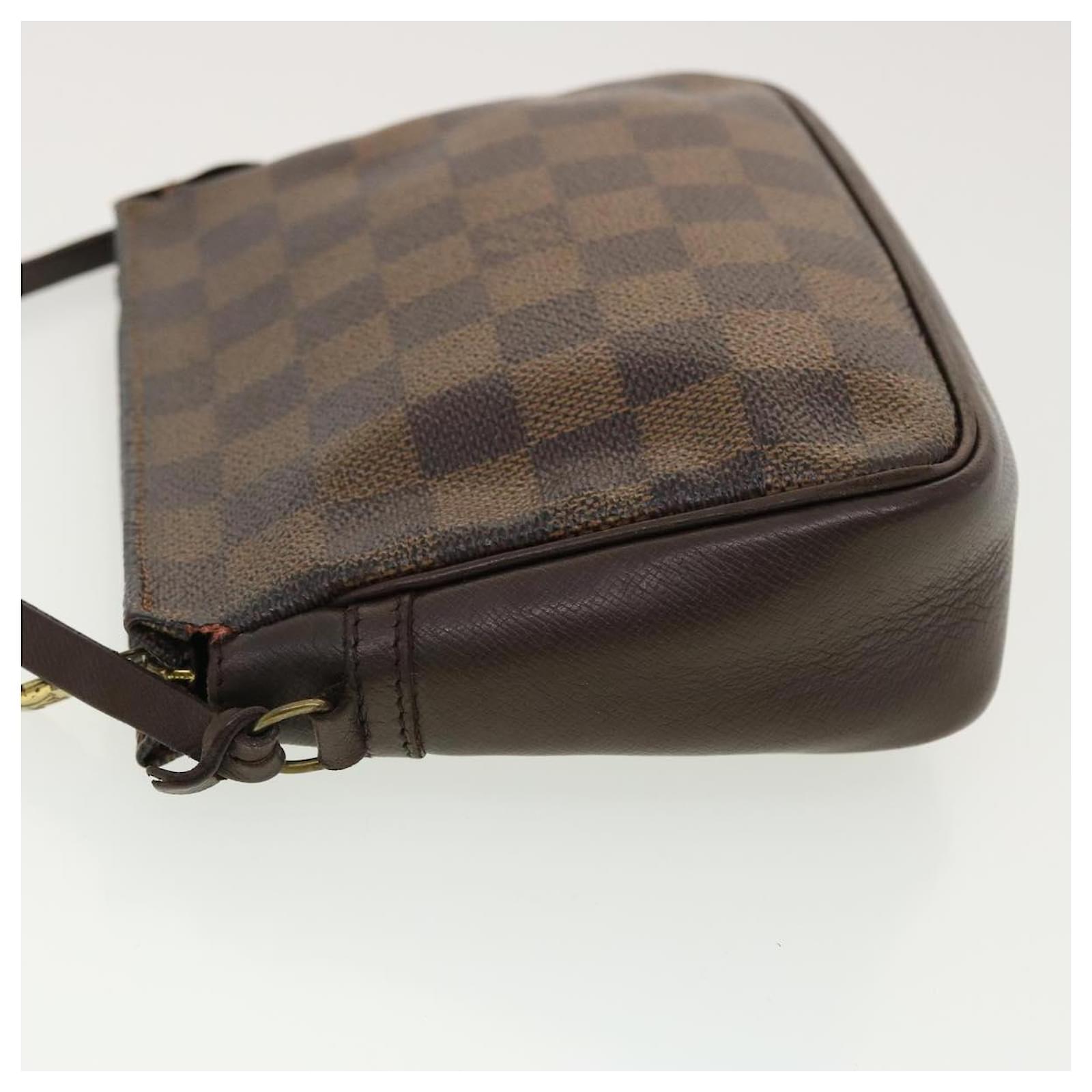 Louis Vuitton Damier Ebene Trousse Pochette Brown