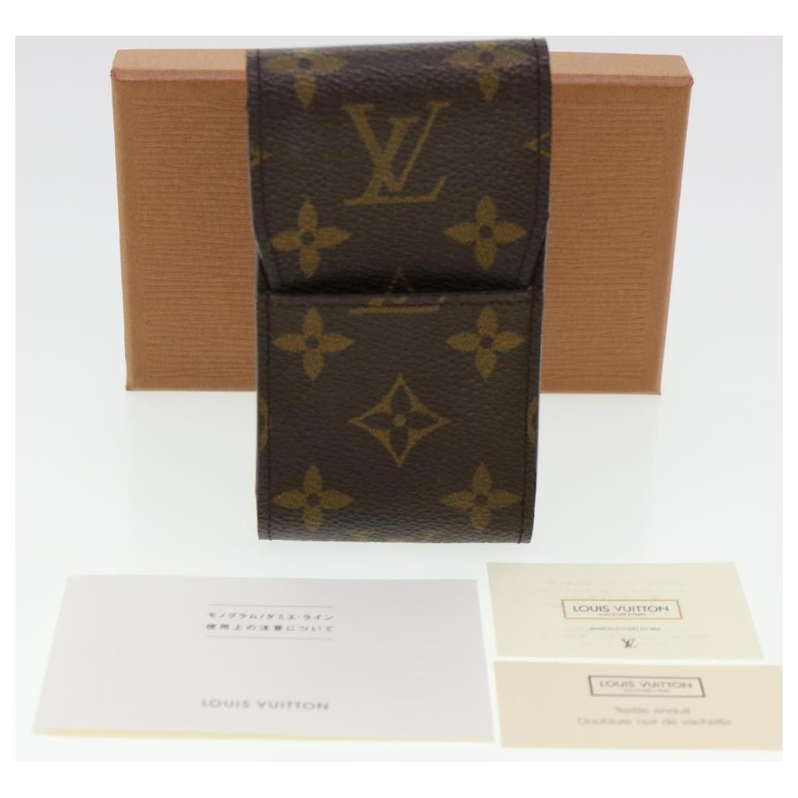 LOUIS VUITTON Monogram Etui lunette Cigarette Case M63024 LV Auth