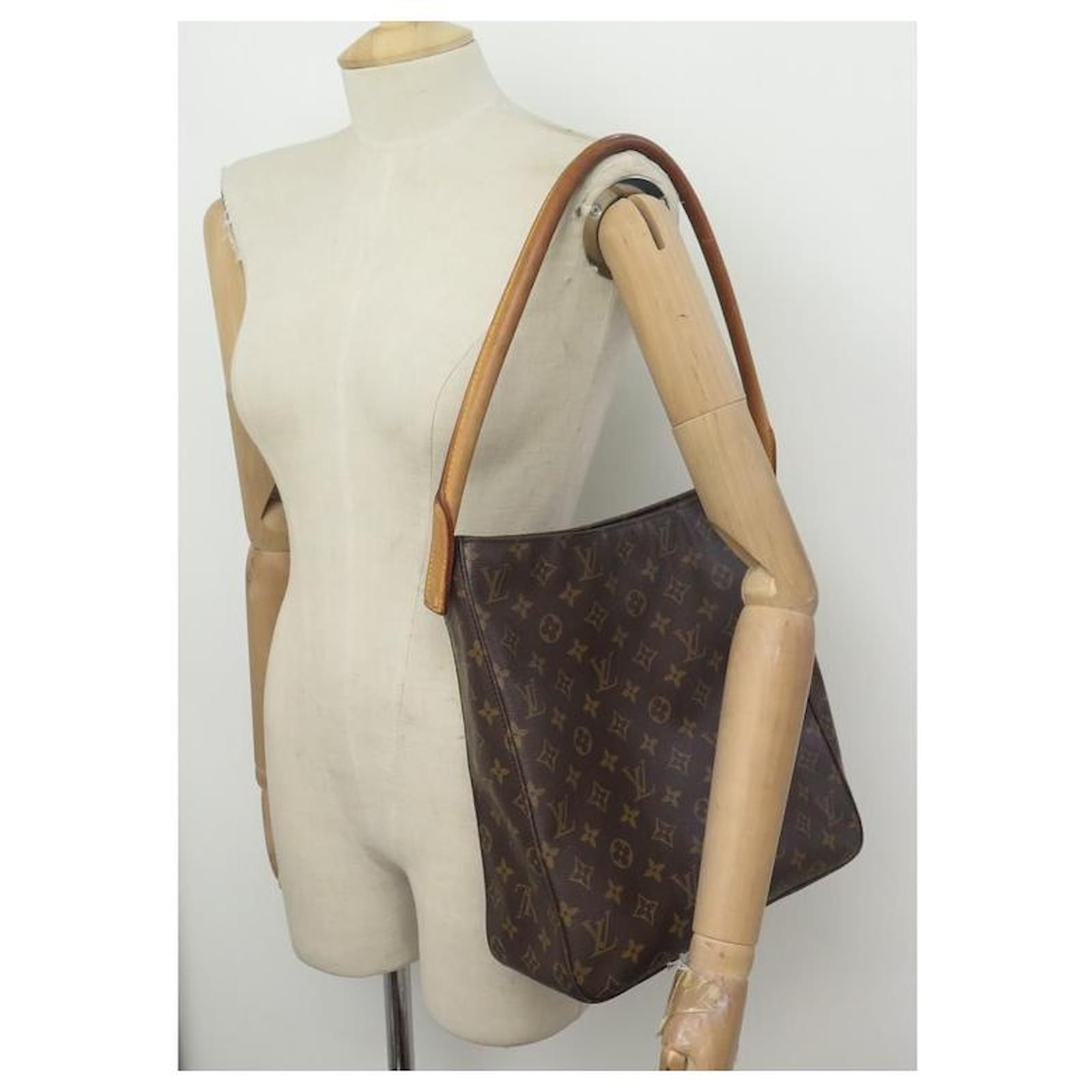 Authentic Louis Vuitton Monogram Looping GM Shoulder Bag M51145 LV
