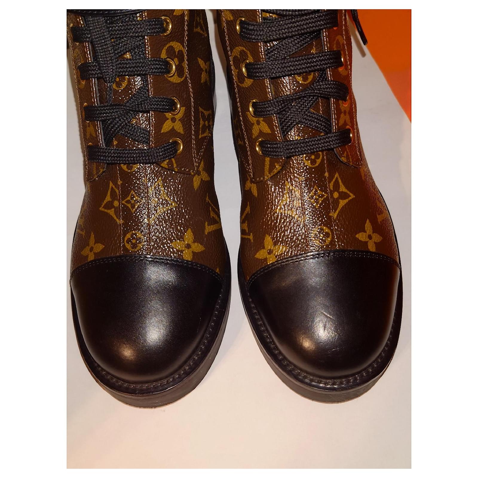 Louis Vuitton Star Trail Brown Monogram Ankle Boot EU 38 US 8 UK 5 AU 7