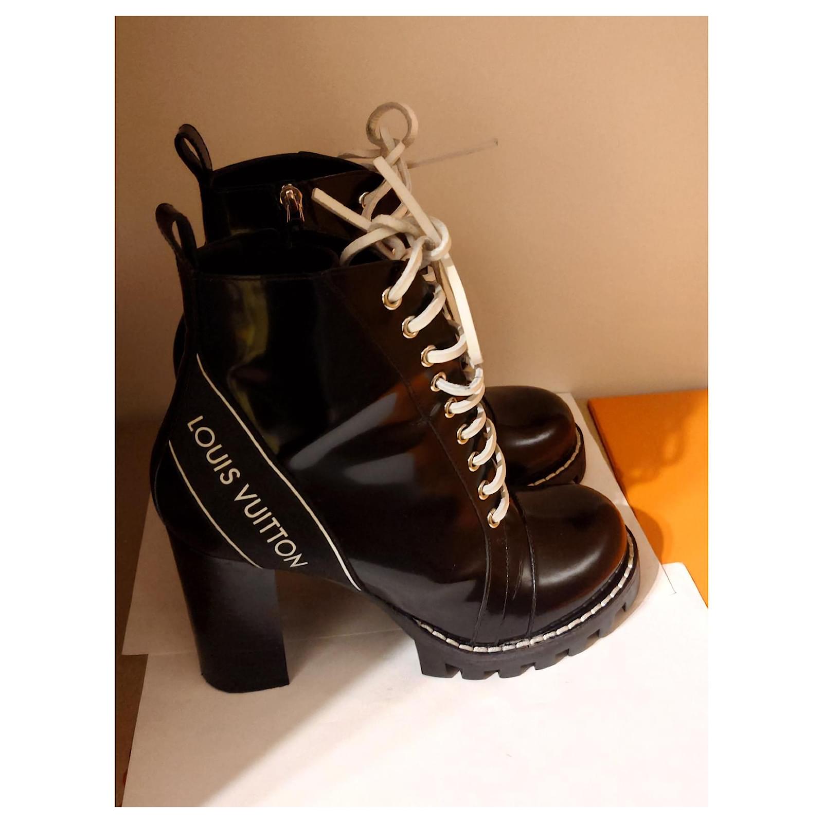 Louis Vuitton Star Trail Ankle Boot BLACK. Size 37.5