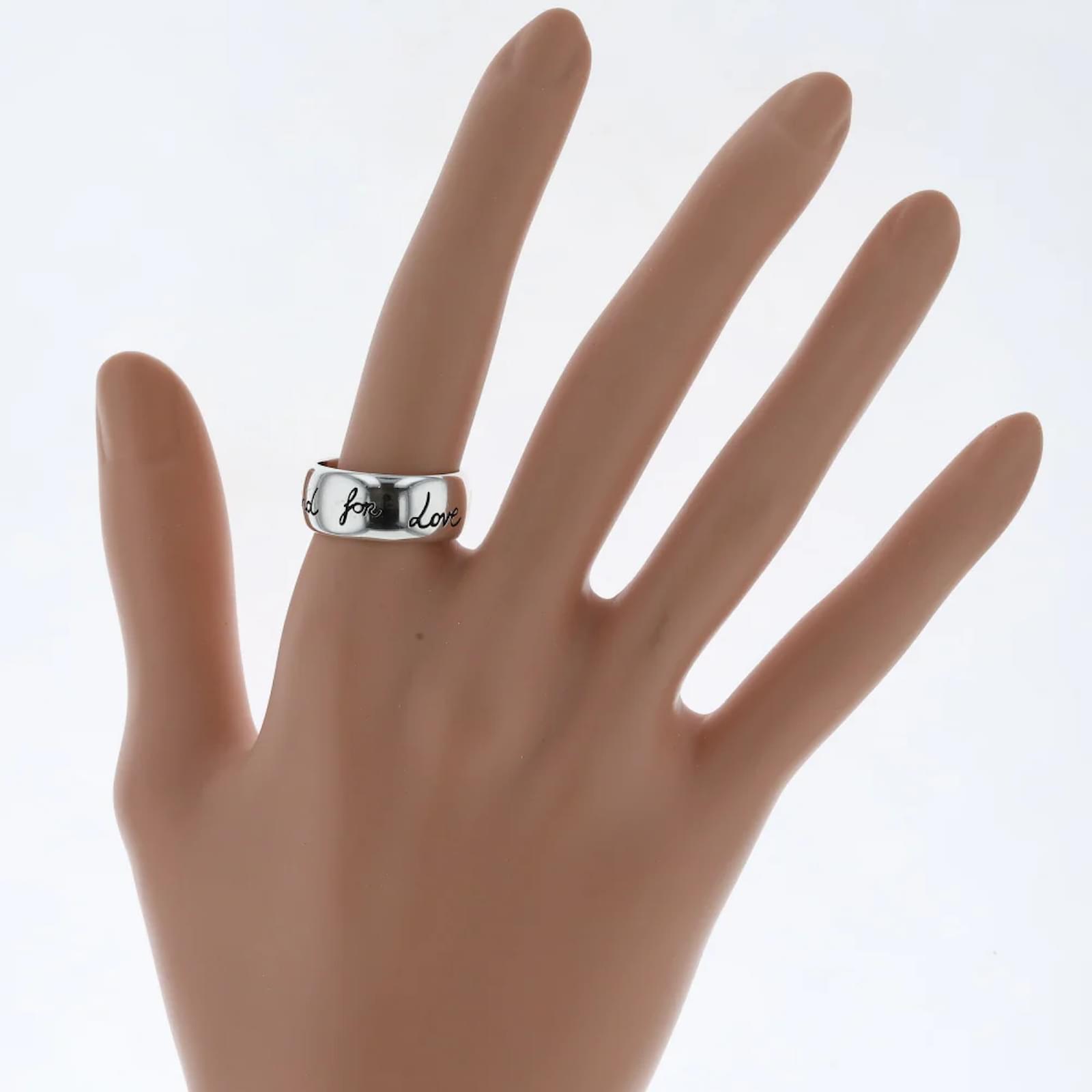 Gucci Blind For Love Ring On Hand Blind For Love Wide Ring In 925