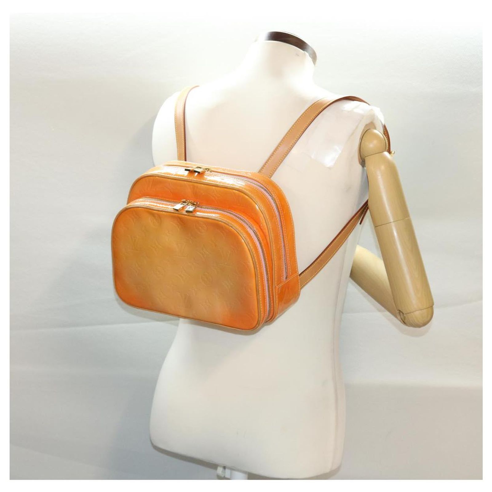 LOUIS VUITTON Vernis Marley Backpack Marshmallow Pink M91039  display picture 2