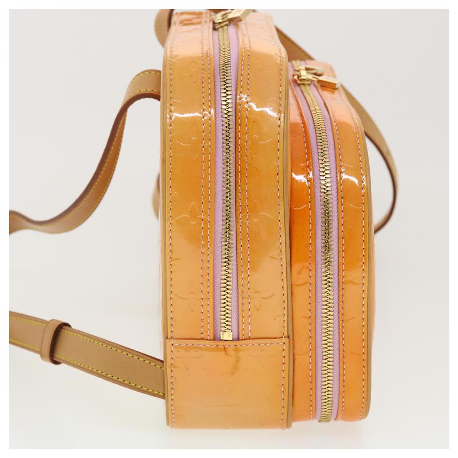 LOUIS VUITTON Vernis Marley Backpack Marshmallow Pink M91039 LV Auth BA11055 LOUIS VUITTON Monogram Vernis Marley Backpack Marshmallow  main image 3