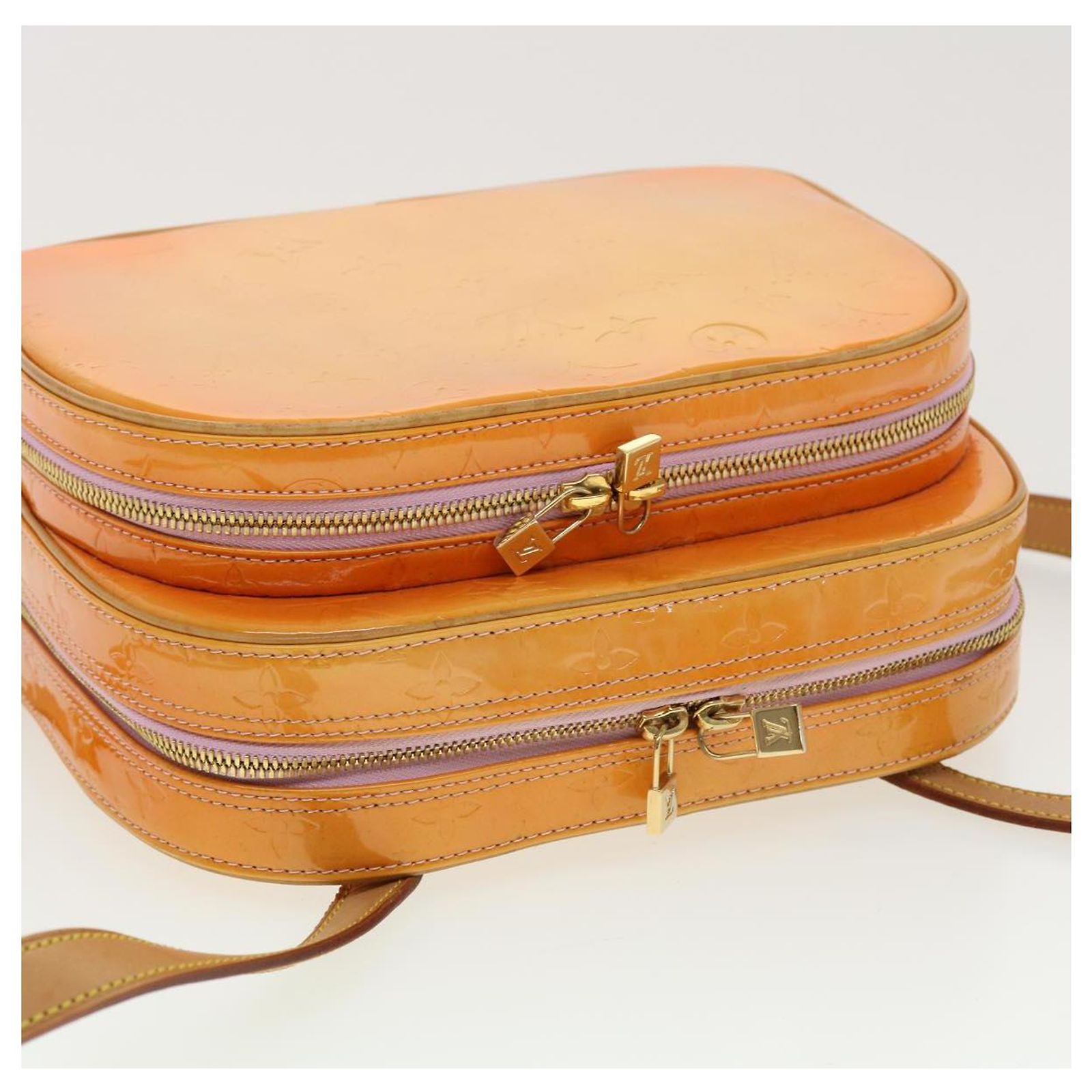 LOUIS VUITTON Vernis Marley Backpack Marshmallow Pink M91039  display picture 3