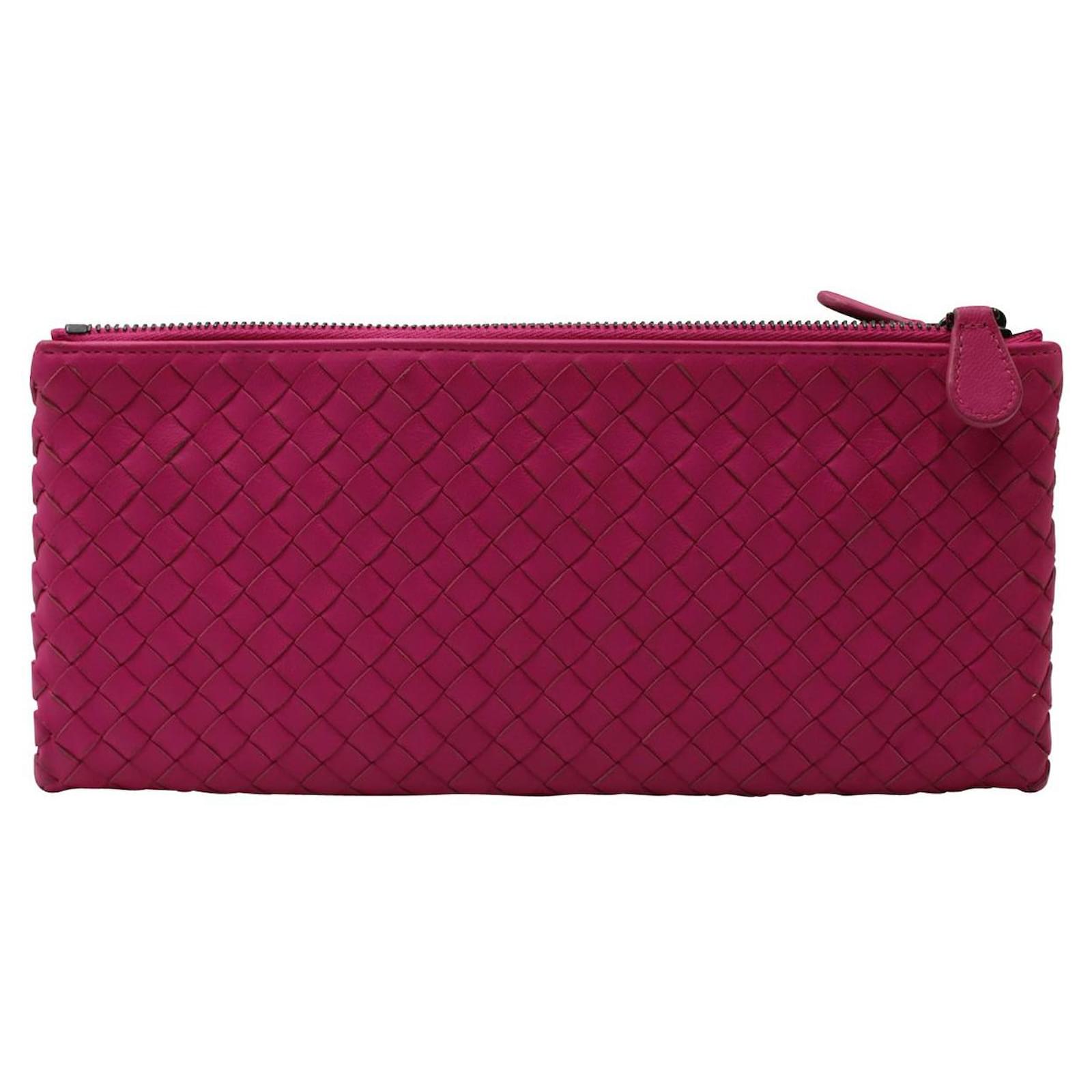 Bottega Veneta Pink Double Knot Leather clutch Bag